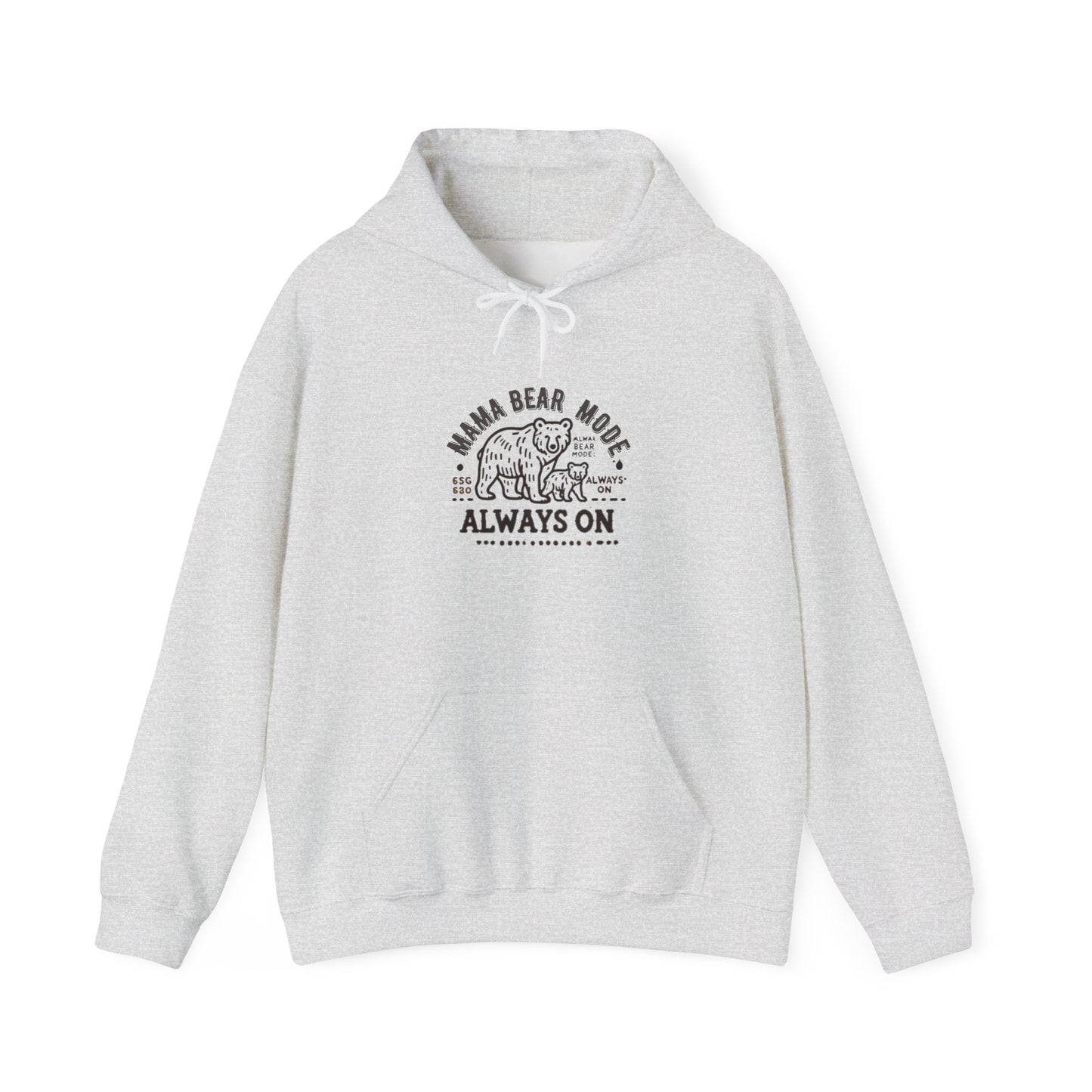 Vintage Mama Bear Mode - Always On Hoodie - Cute Gift for Moms, Perfect for Birthdays, Mother's Day, Relaxation, Everyday Wear