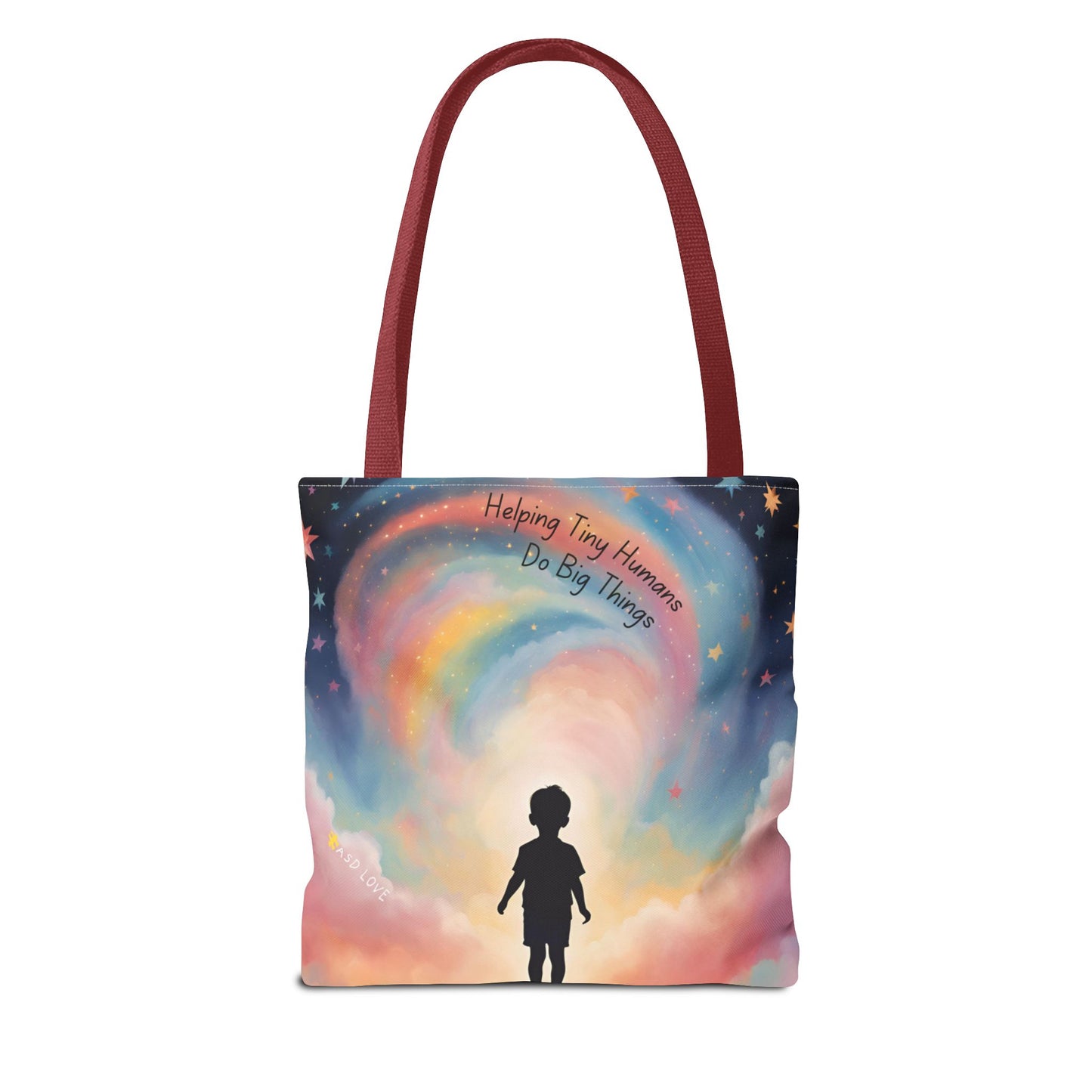 Helping Tiny Humans Do Big Things Tote - Inspiring Kids to Reach for the Stars