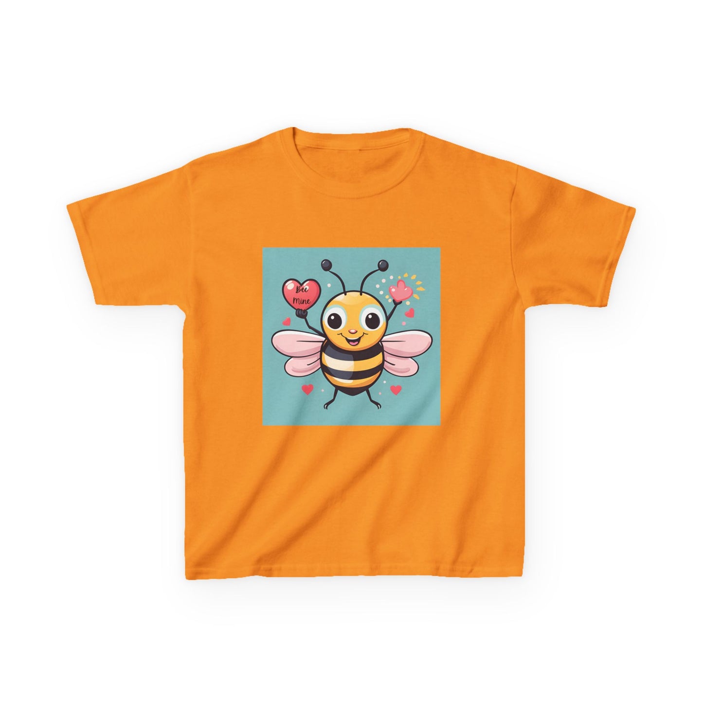 Bee Mine - Heart LIfting Bumble Bee Valentine's Kids Tee
