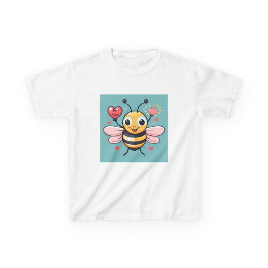Bee Mine - Heart LIfting Bumble Bee Valentine's Kids Tee