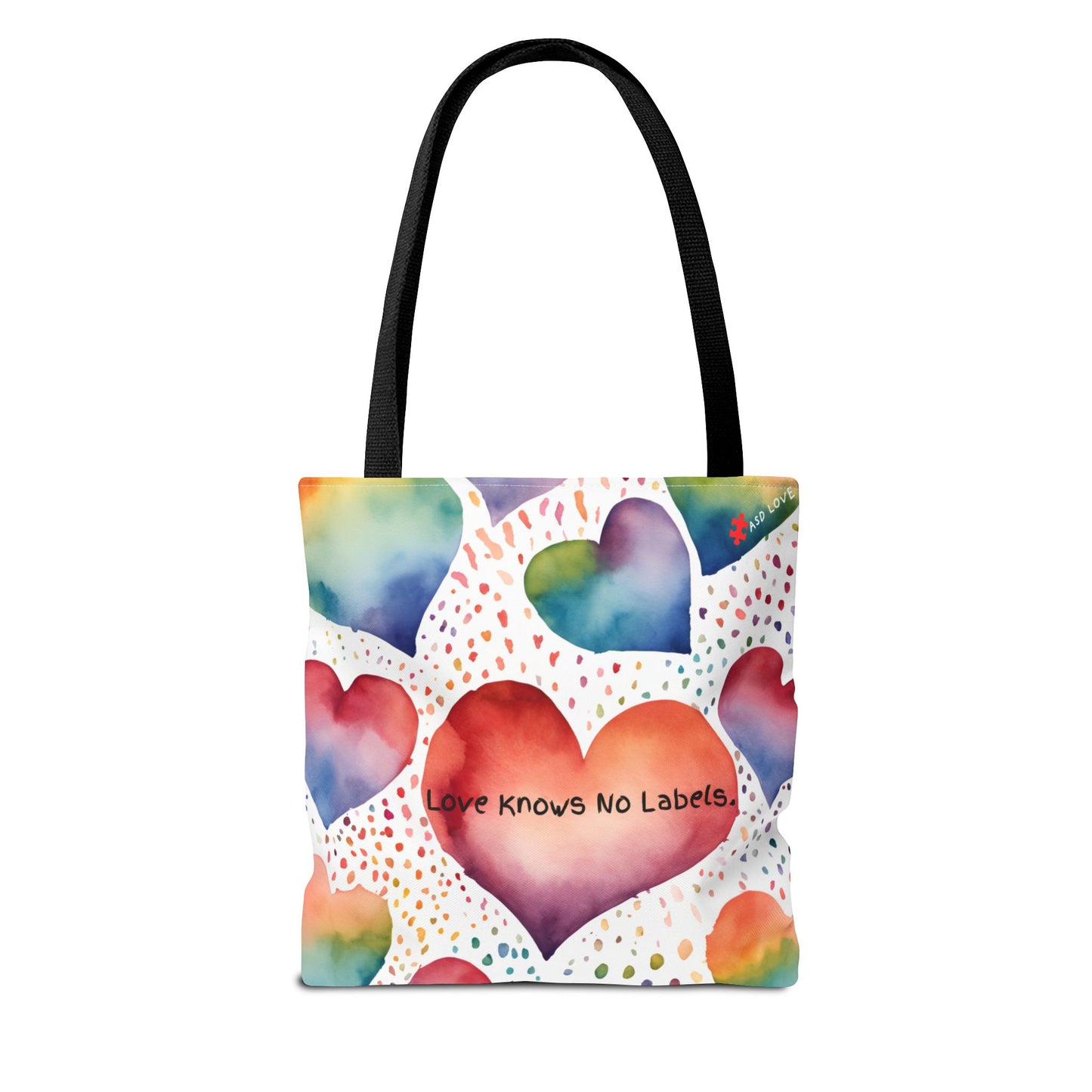 Love Knows No Labels Heart Balloons Tote Bag - Rise Above Division