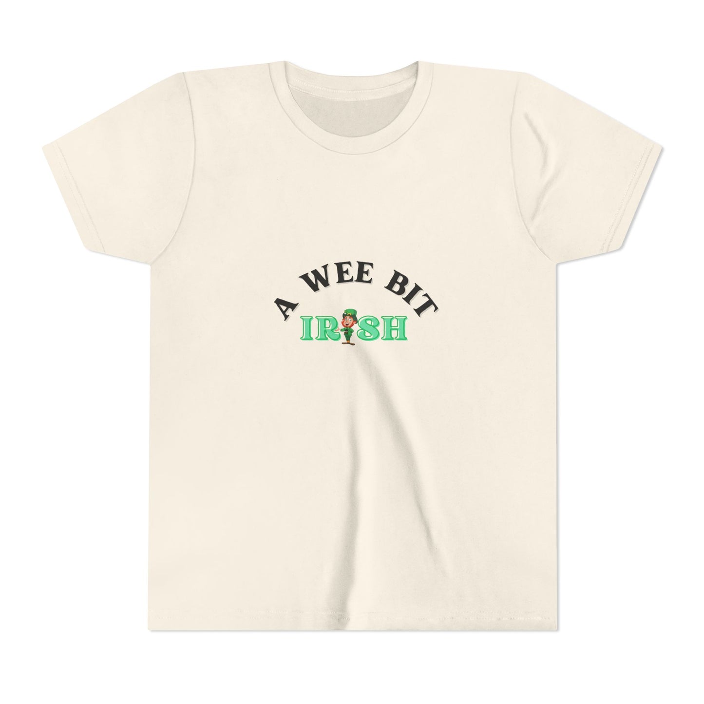 A Wee Bit Irish Youth Tee | St. Patrick's Day Shamrock Kids Shirt