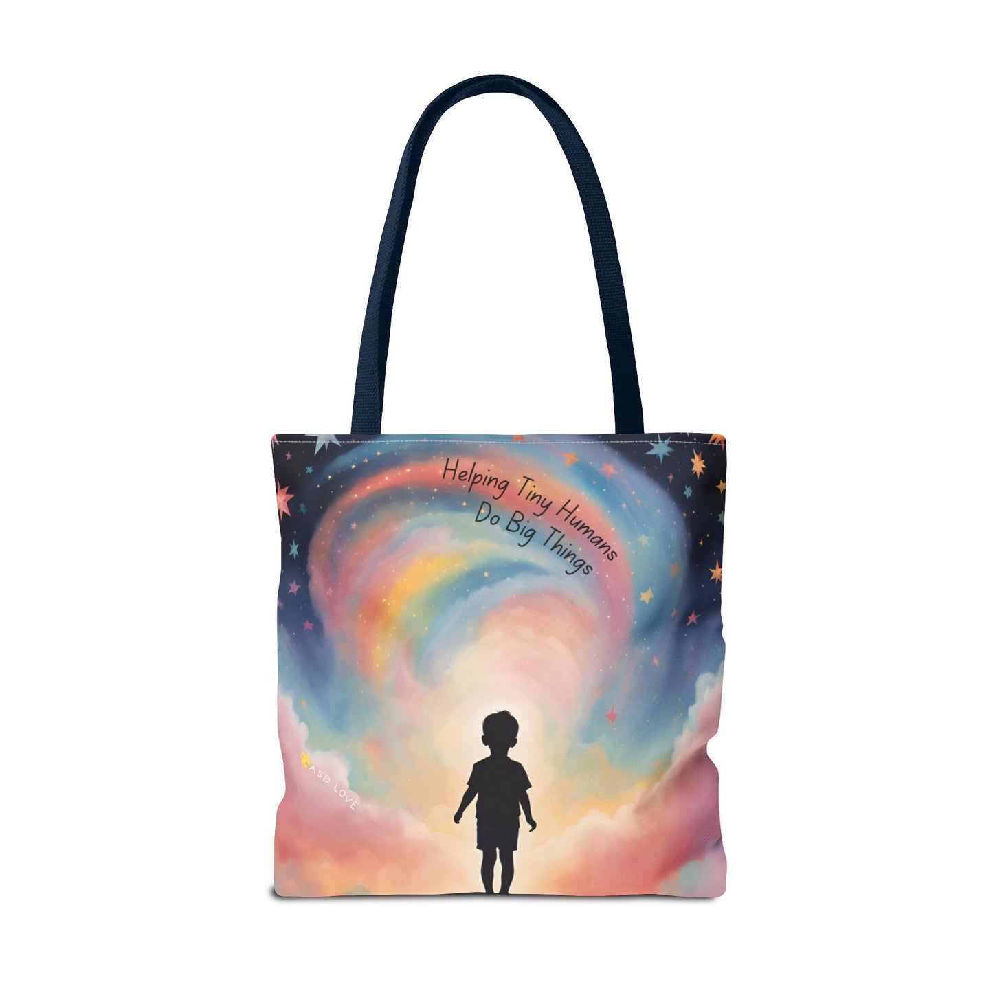 Helping Tiny Humans Do Big Things Tote - Inspiring Kids to Reach for the Stars