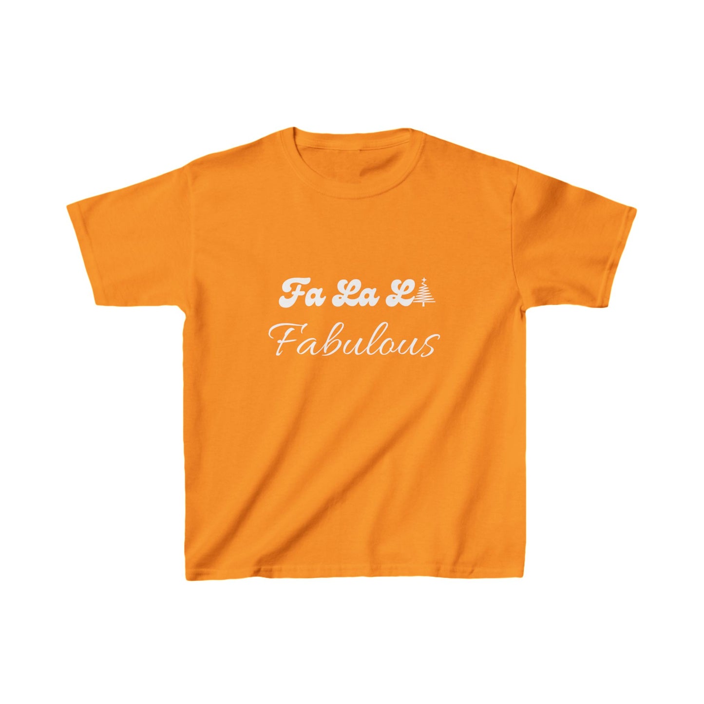 Fa La LA Fabulous Kids Tee - Fun Christmas Shirt for Boys and Girls