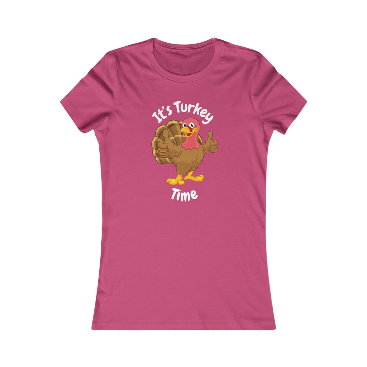 Turkey Time Thanksgiving Shirt (WF) - Fun Cartoon Turkey Tee for Holiday Feasts