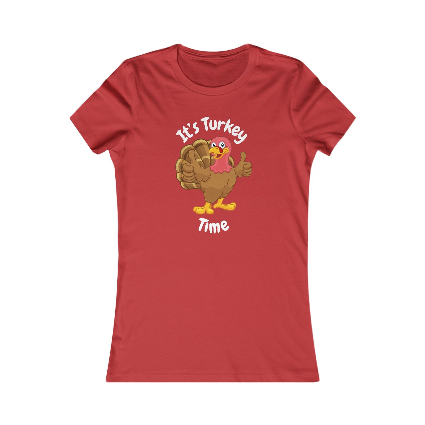 Turkey Time Thanksgiving Shirt (WF) - Fun Cartoon Turkey Tee for Holiday Feasts
