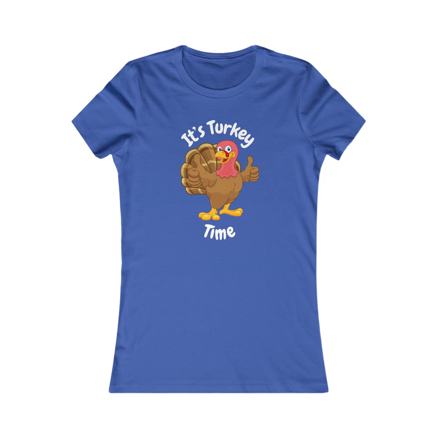 Turkey Time Thanksgiving Shirt (WF) - Fun Cartoon Turkey Tee for Holiday Feasts