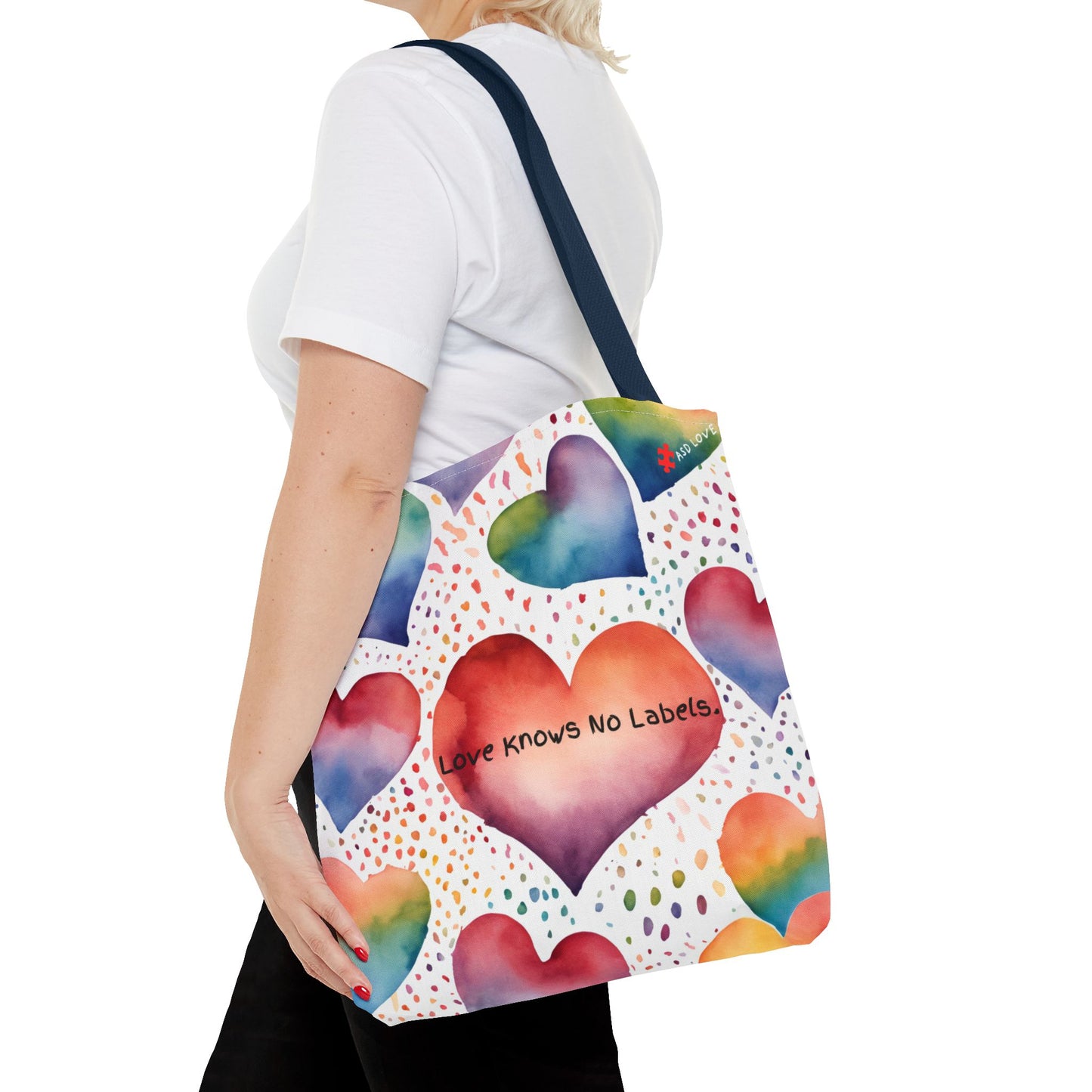 Love Knows No Labels Heart Balloons Tote Bag - Rise Above Division