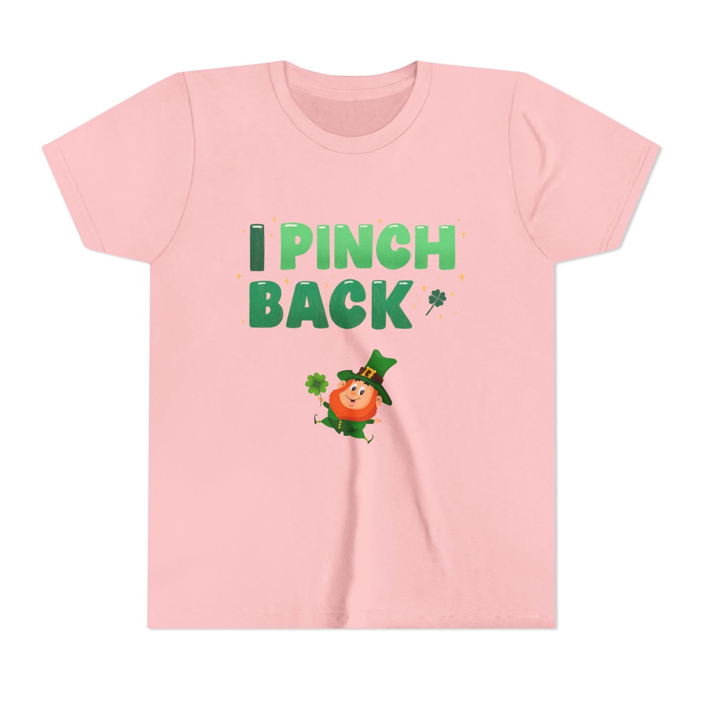 I Pinch Back Leprechaun Kids T-Shirt | St. Patrick's Day Shamrock Tee