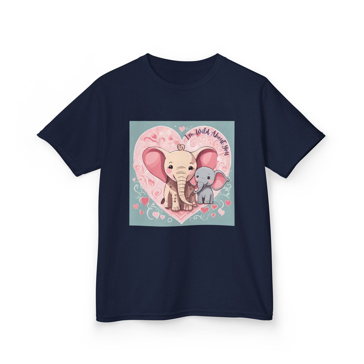 I'm Wild About You - Elephant Duo Valentine's Kids Tee