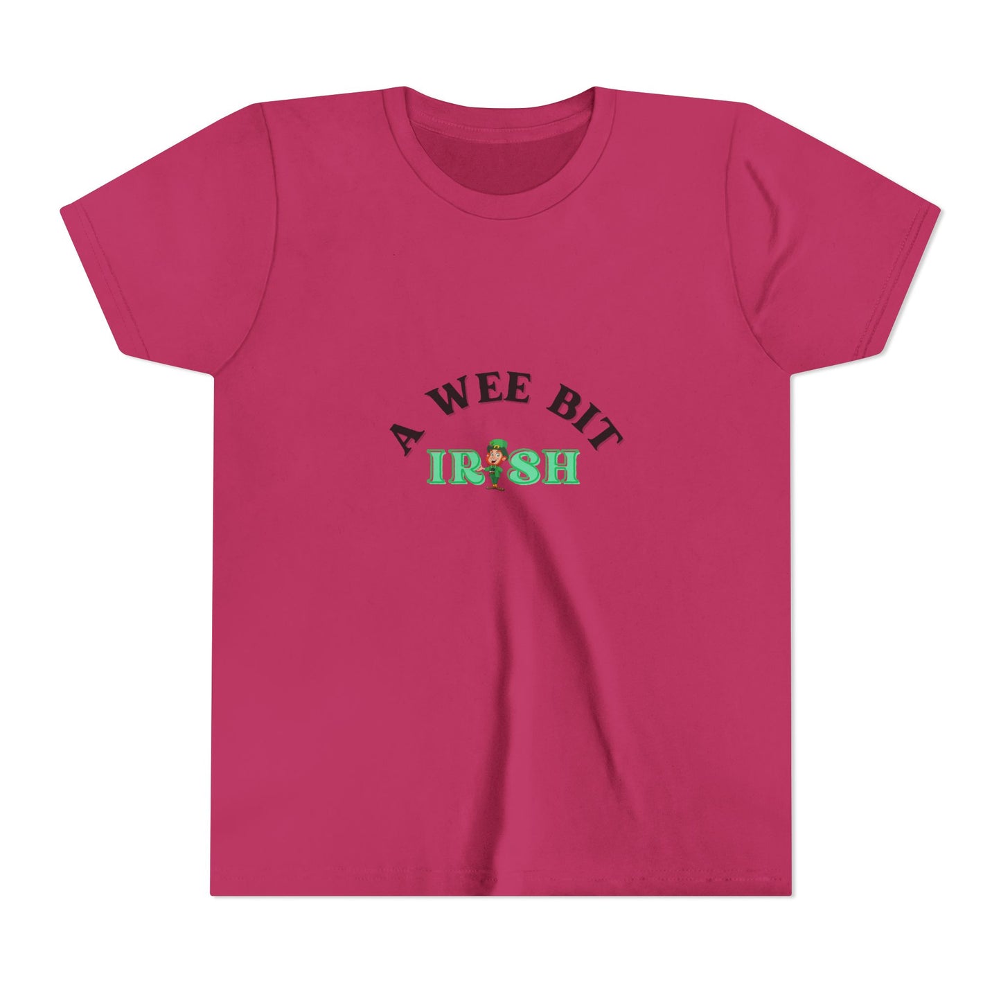 A Wee Bit Irish Youth Tee | St. Patrick's Day Shamrock Kids Shirt