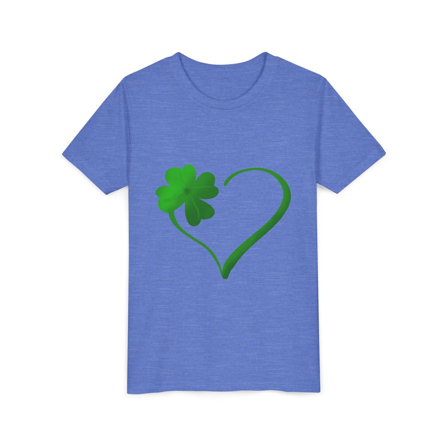 Shamrock Heart Youth Tee | St. Patrick's Day Clover Kids Shirt
