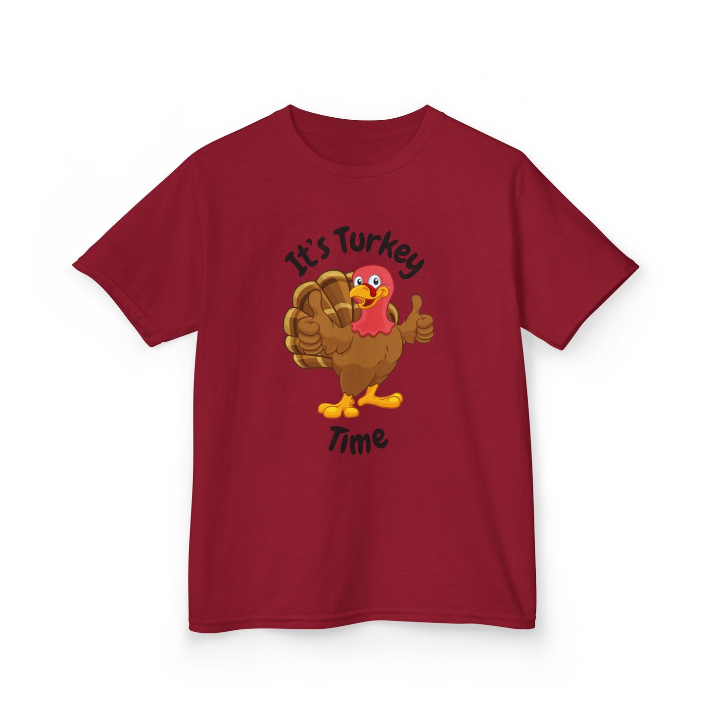It's Turkey Time Kid Tee - Fun Thanksgiving Shirt for Boys and Girls