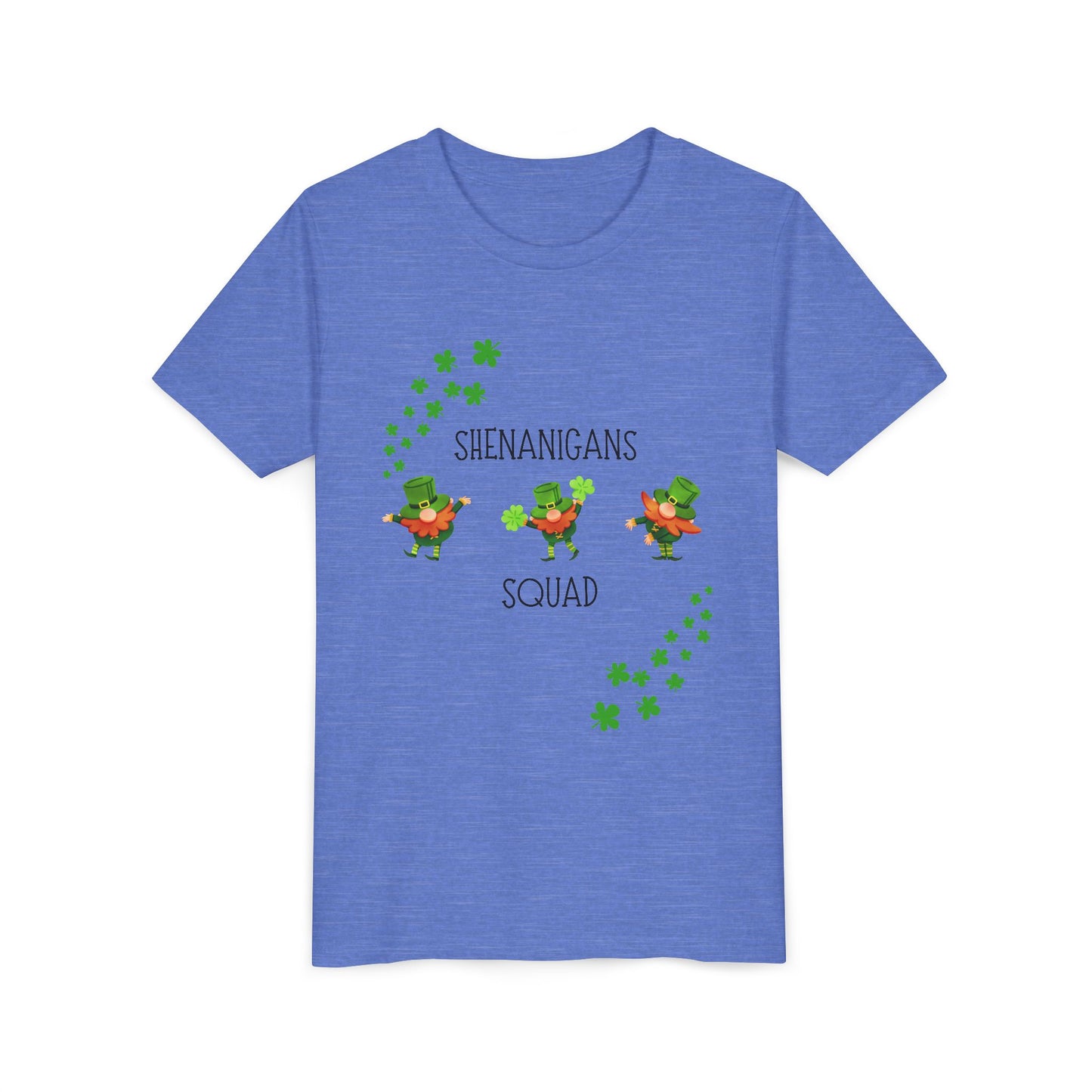 Shenanigans Squad Youth Tee | St. Patrick's Day Leprechaun Shamrock Shirt