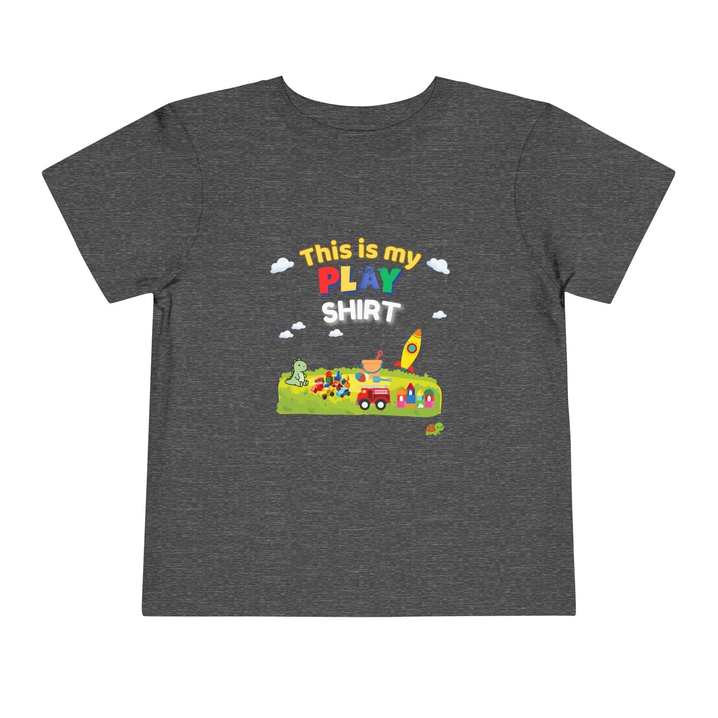 This Is My Play Shirt Toddler Tee | Toy Train, Blocks, Rocket