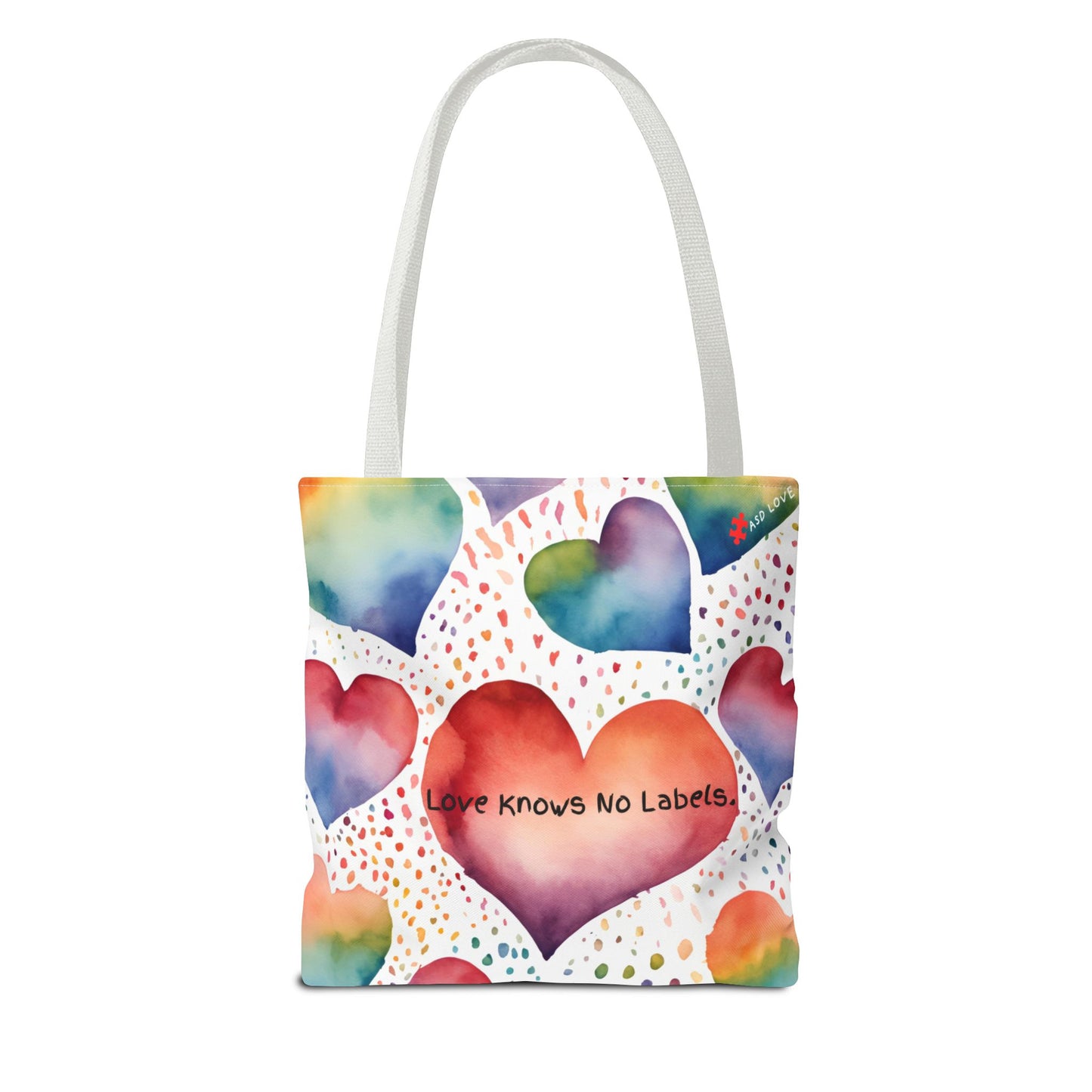 Love Knows No Labels Heart Balloons Tote Bag - Rise Above Division