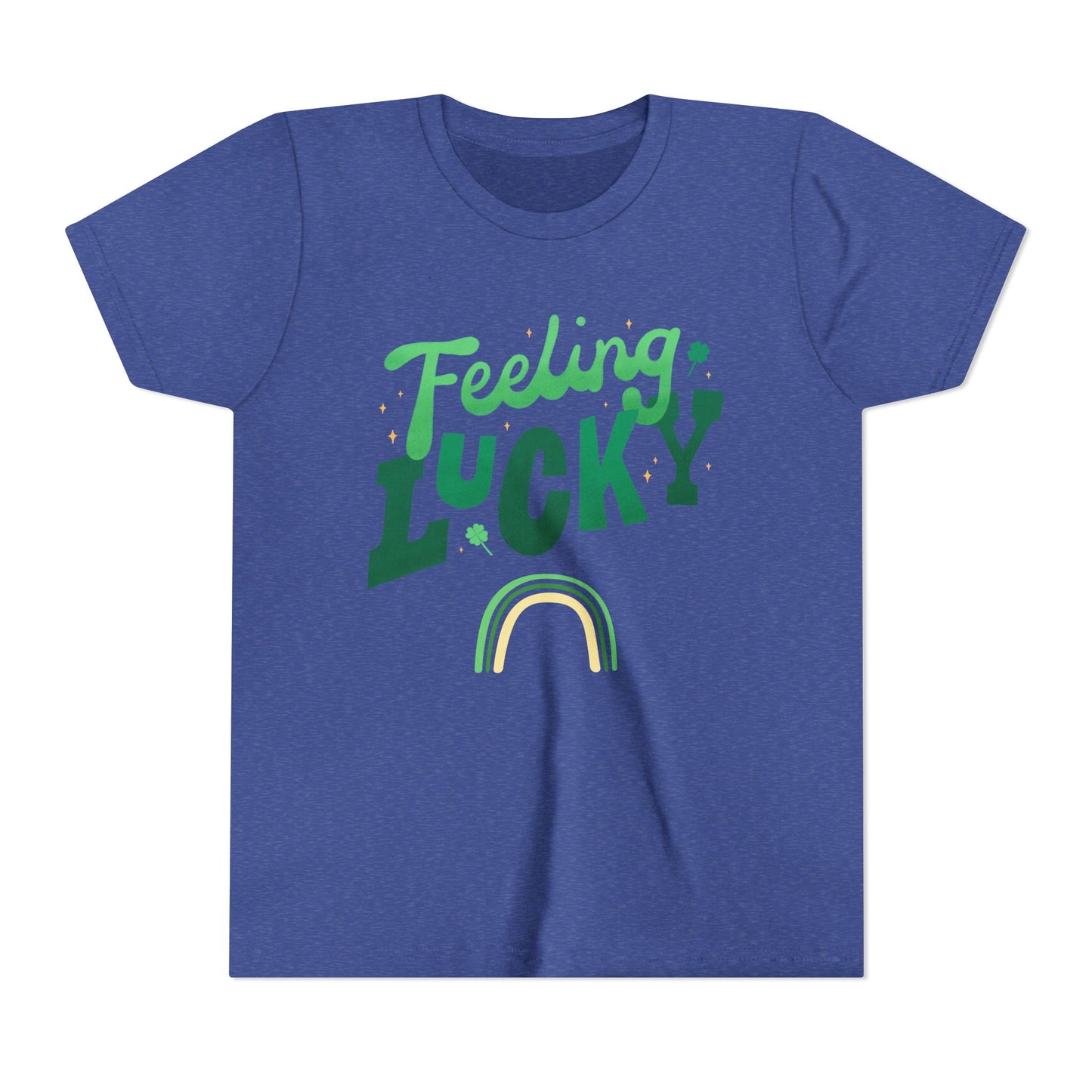 Feeling Lucky rainbow Youth Tee | St. Patrick's Day kids shirt