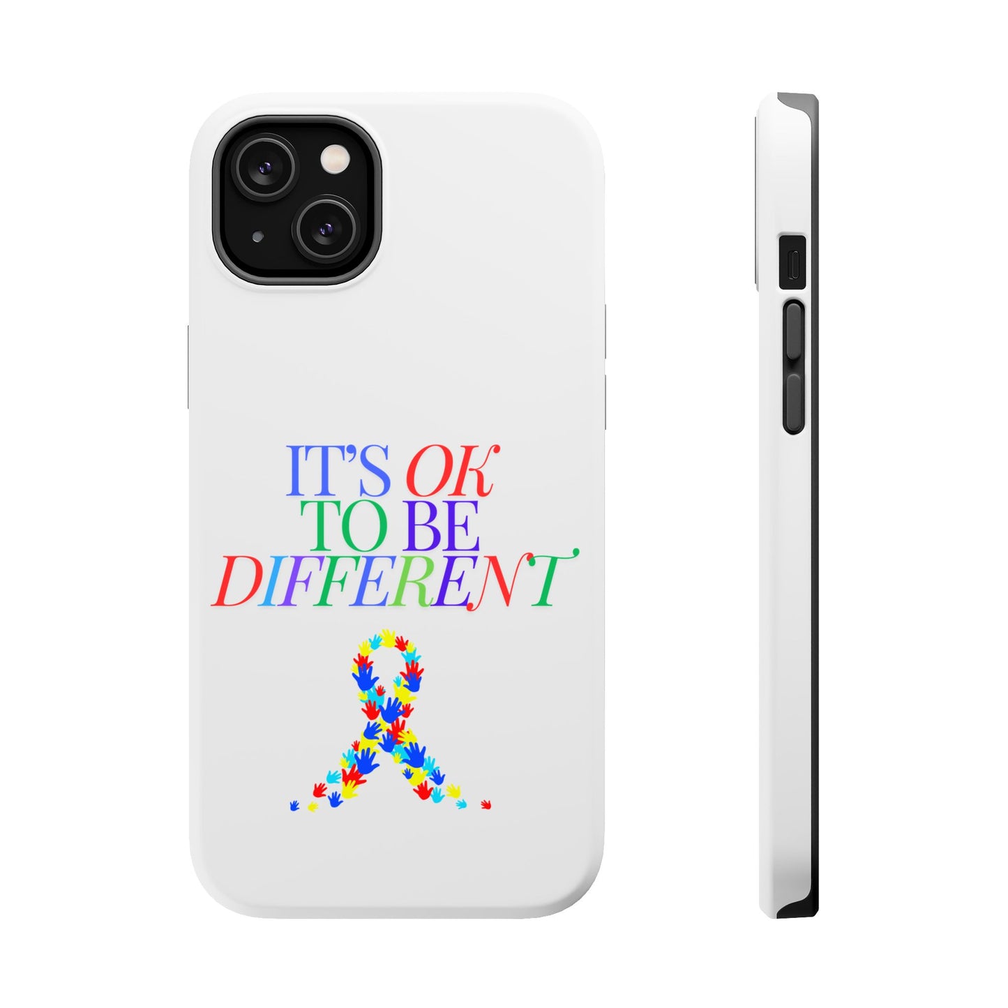 Autism Support Ribbon: It's Okay to Be Different - ASD Awareness Phone Case