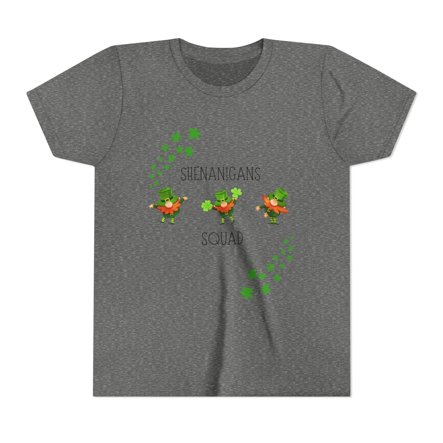 Shenanigans Squad Youth Tee | St. Patrick's Day Leprechaun Shamrock Shirt