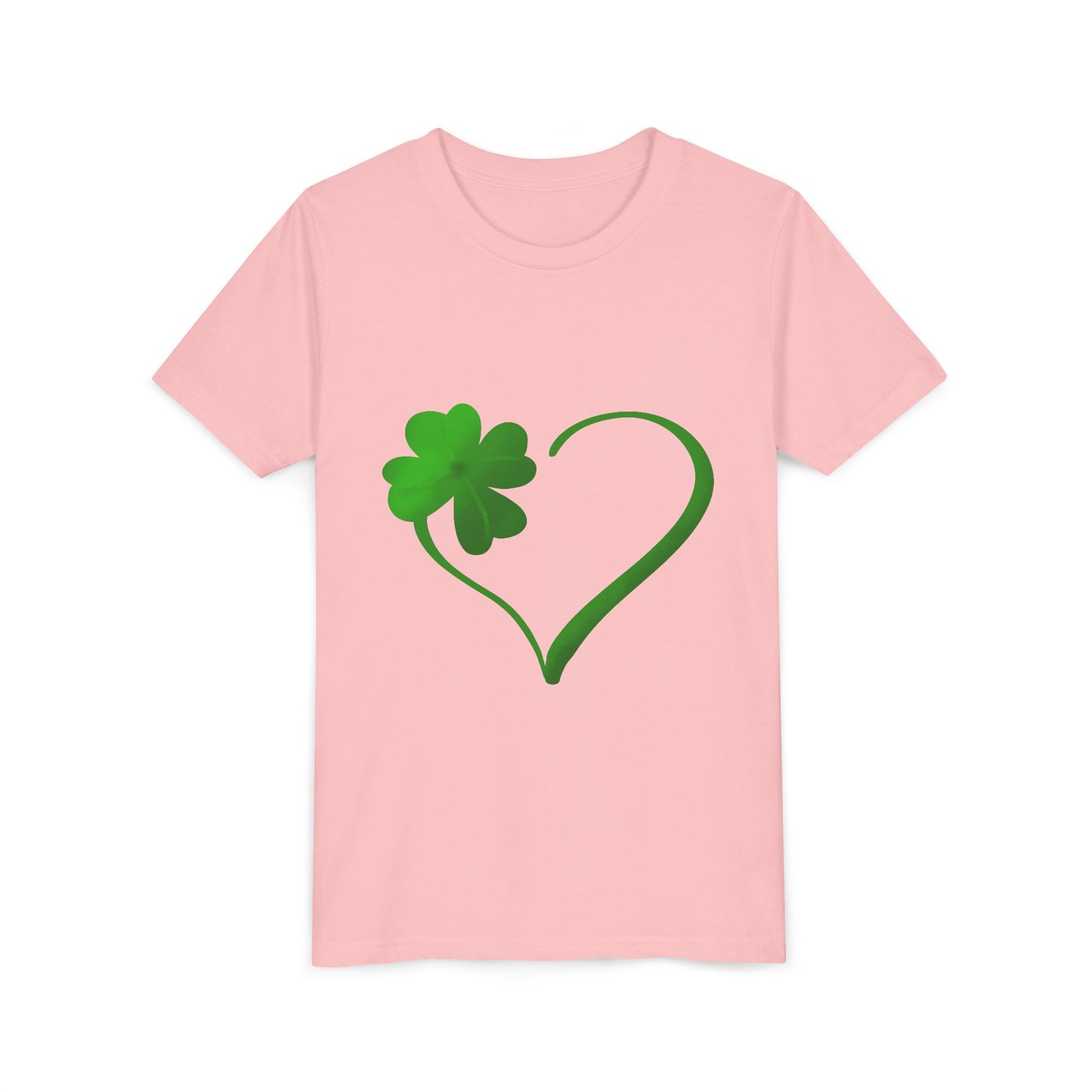 Shamrock Heart Youth Tee | St. Patrick's Day Clover Kids Shirt