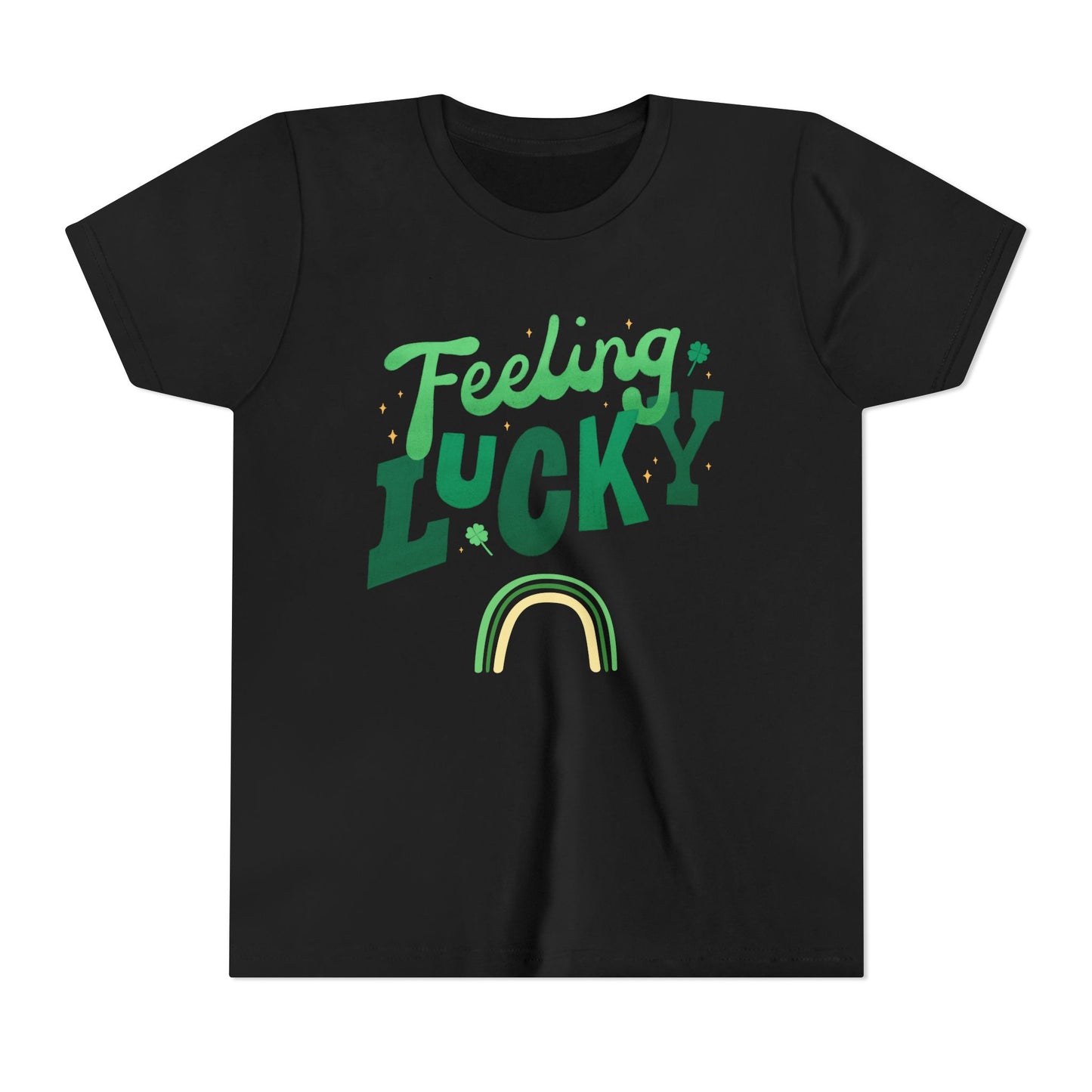 Feeling Lucky rainbow Youth Tee | St. Patrick's Day kids shirt