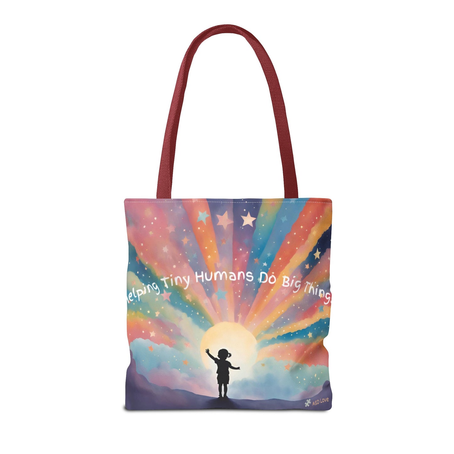 Helping Tiny Humans Do Big Things Tote - Inspiring Kids to Reach for the Stars