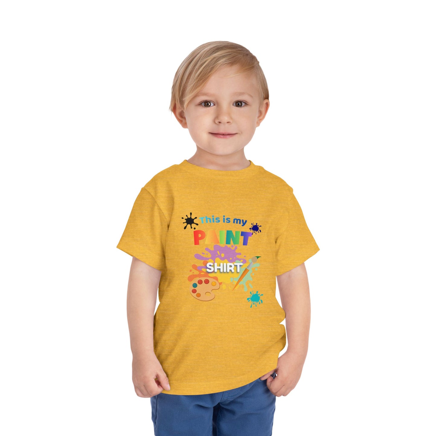 This Is My Paint Shirt Toddler Tee | Kids Painting Art Splash Shirt