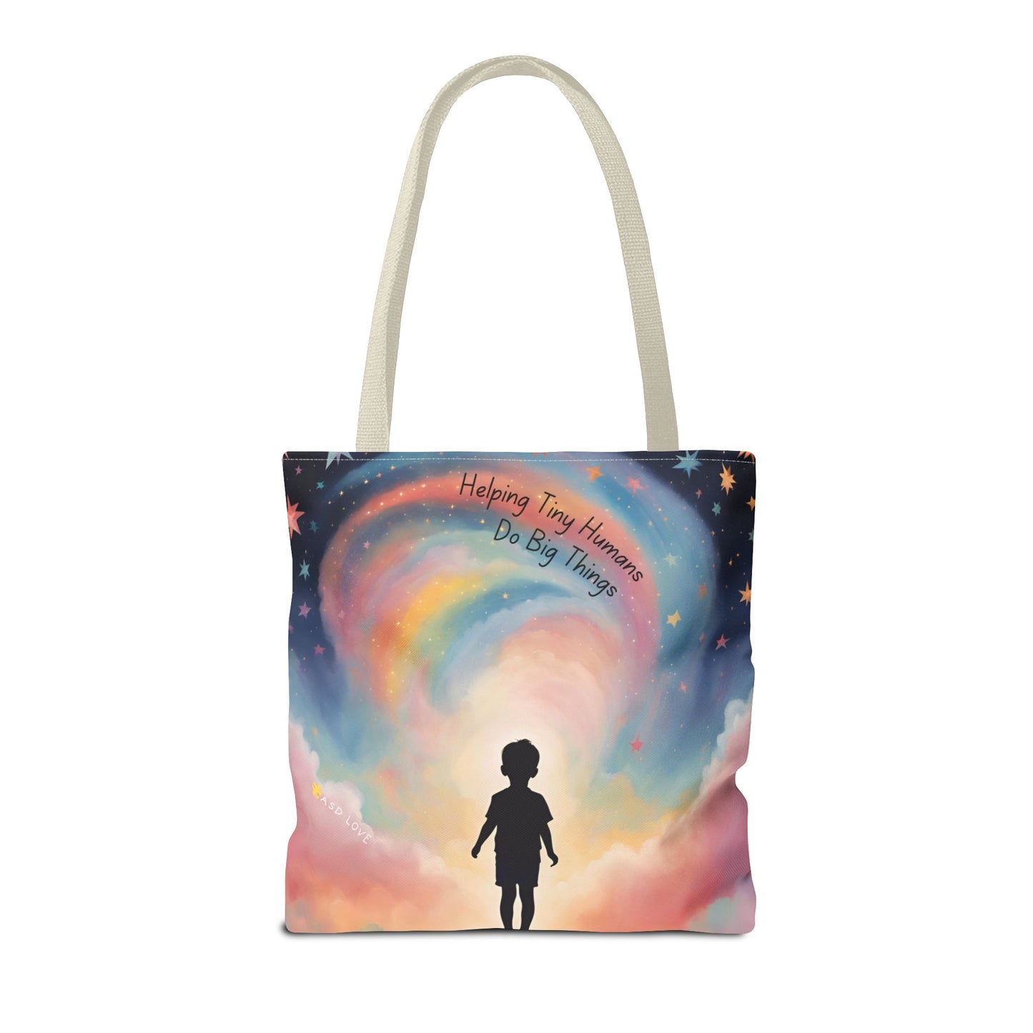 Helping Tiny Humans Do Big Things Tote - Inspiring Kids to Reach for the Stars