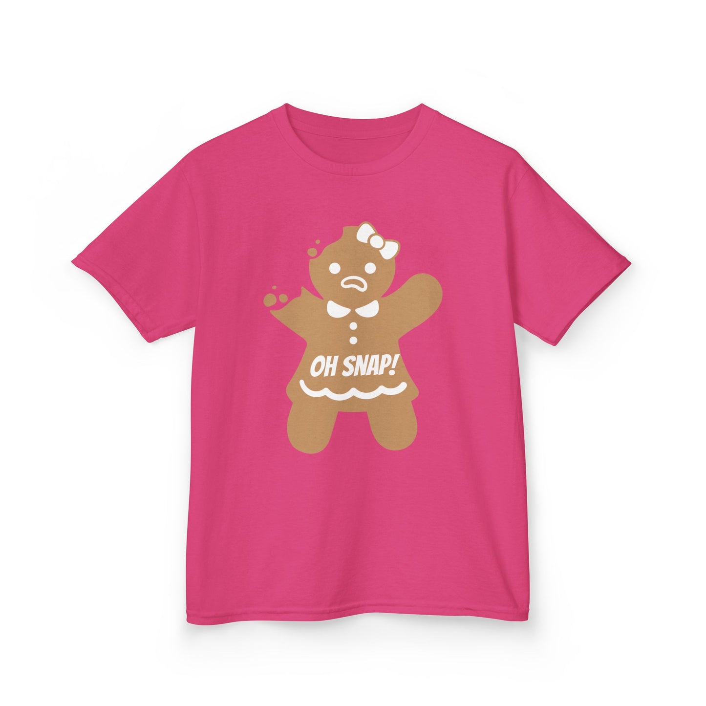 Oh Snap! Broken Gingerbread Girl, Kids Tee - Funny Holiday Shirt for Christmas and Gingerbread lovers