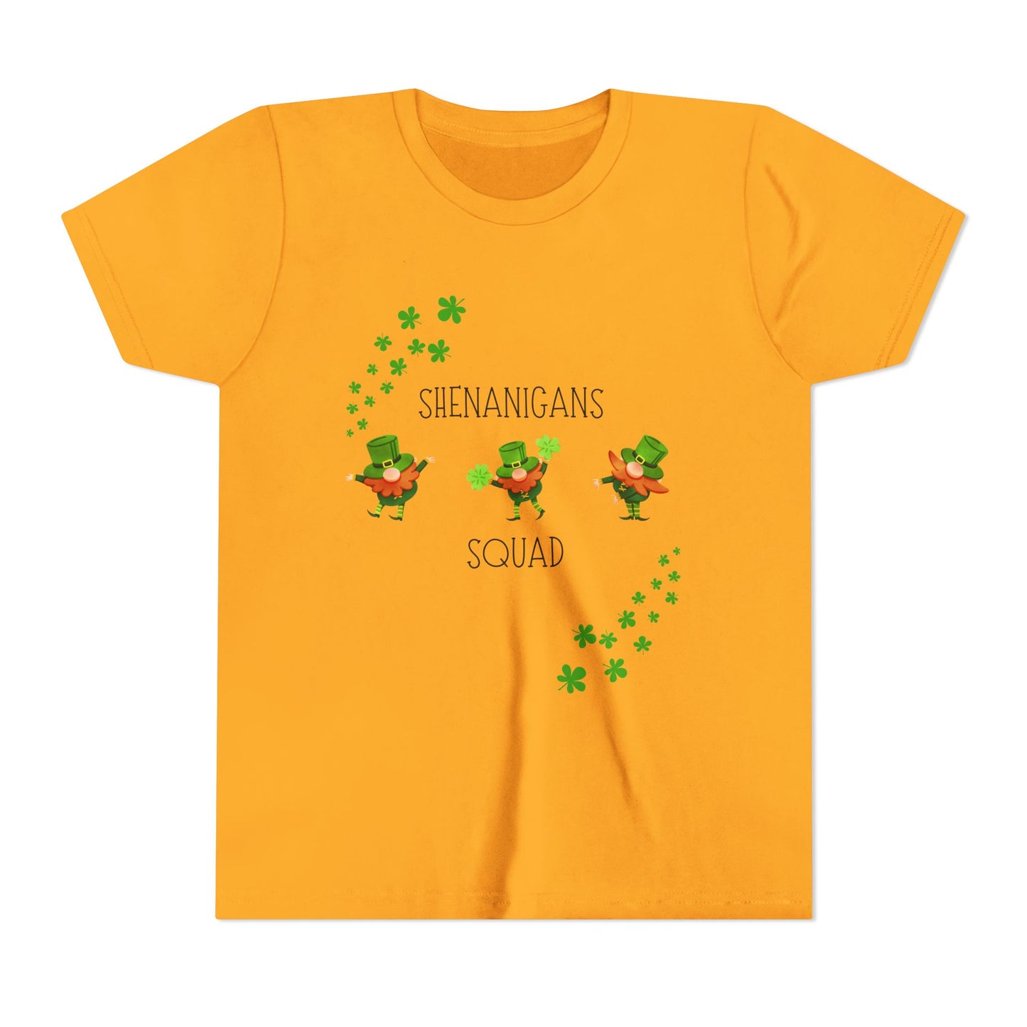 Shenanigans Squad Youth Tee | St. Patrick's Day Leprechaun Shamrock Shirt