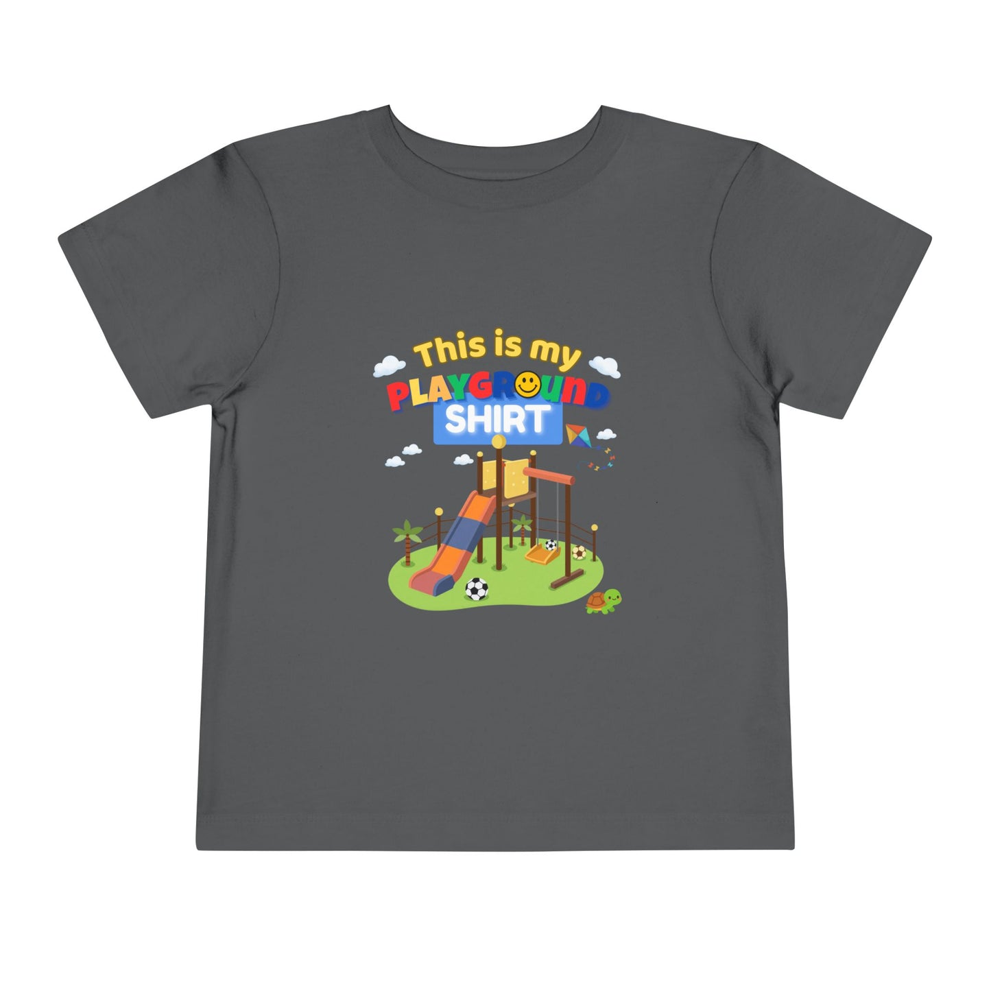 Playground Illustration Toddler Tee | Kids Slide Park Shirt