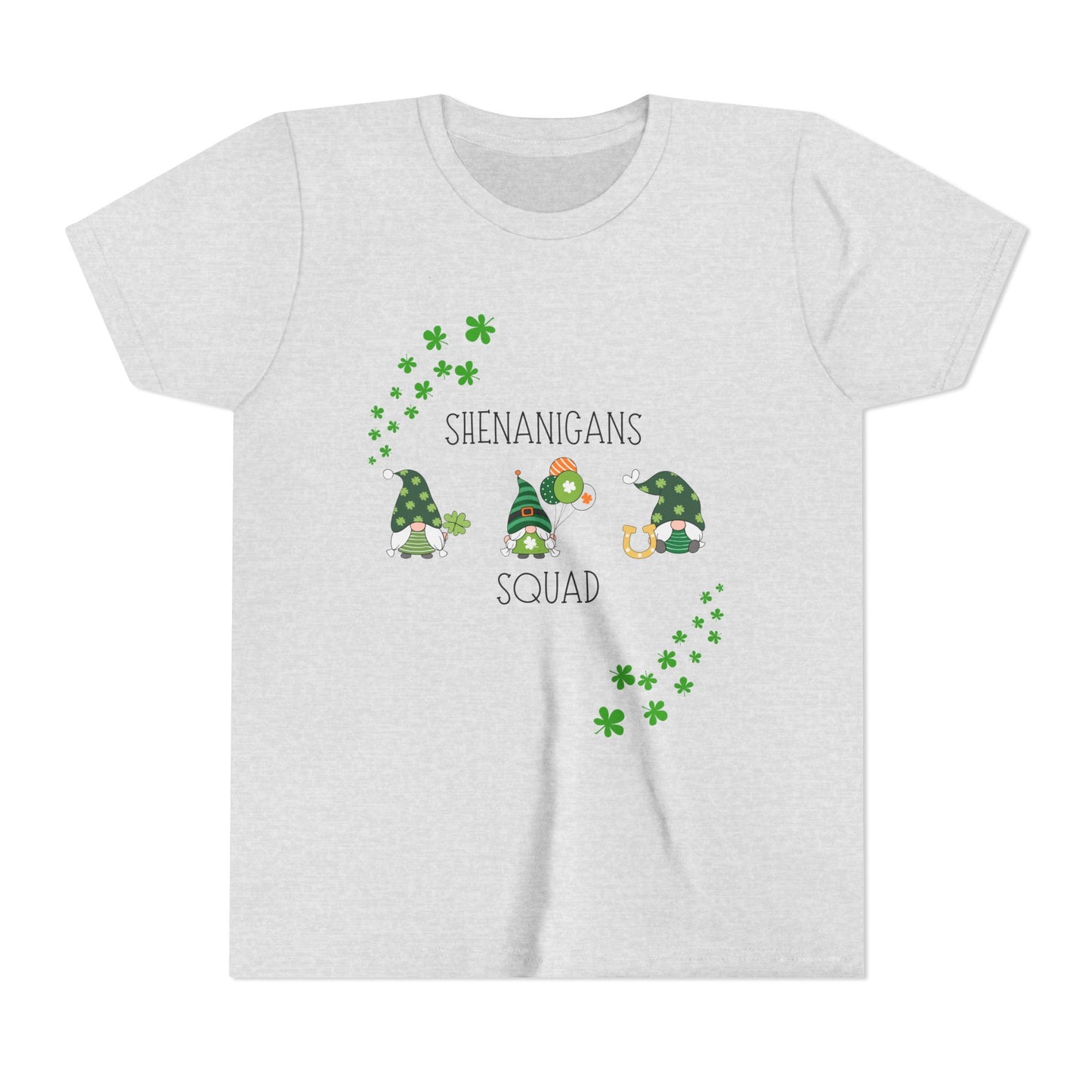 Shenanigans Squad Gnomes Youth Tee | St. Patrick's Day Shamrock Kids Shirt