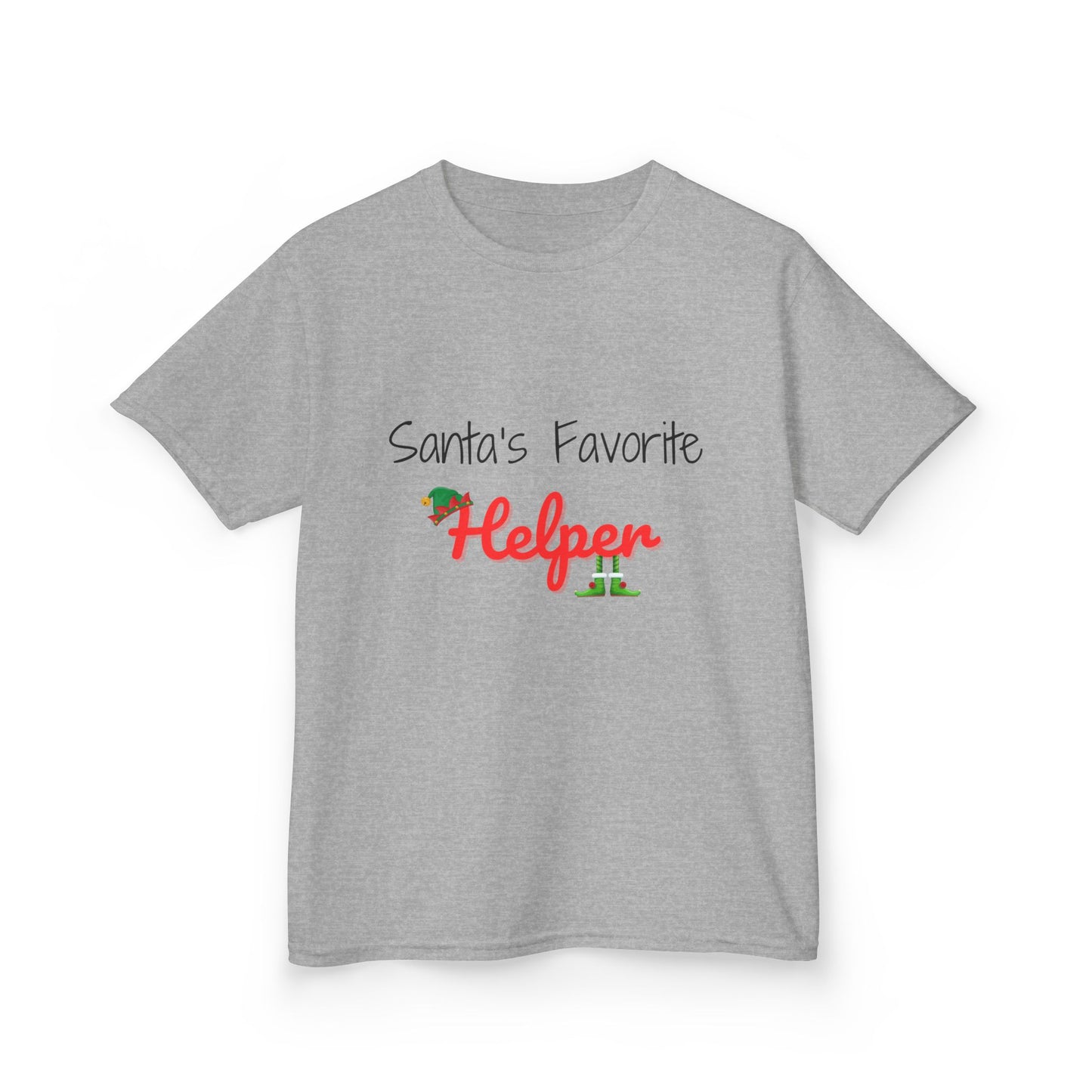 Santa's Favorite Helper Kids Tee - Cute Christmas Shirt for Boys and Girls