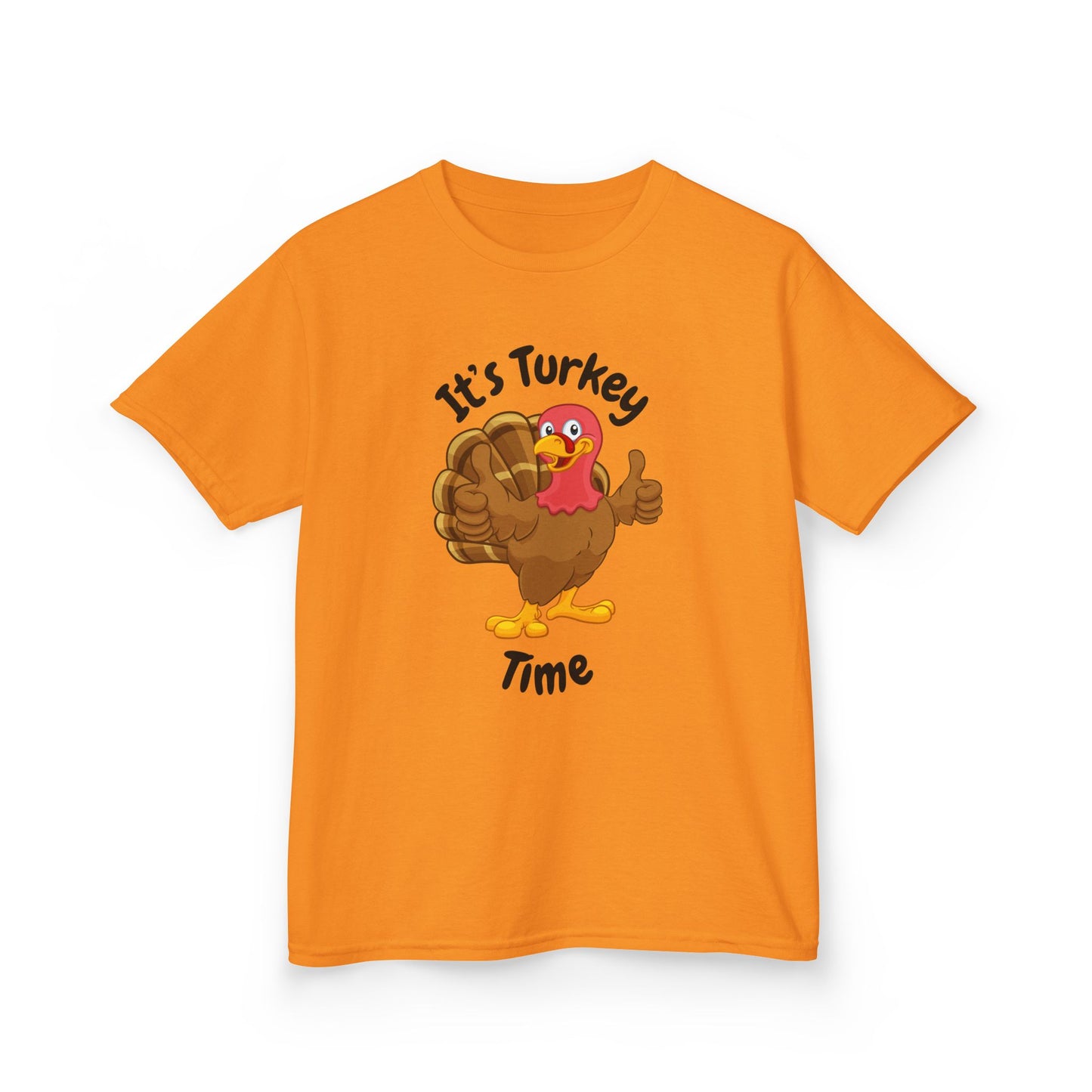 It's Turkey Time Kid Tee - Fun Thanksgiving Shirt for Boys and Girls