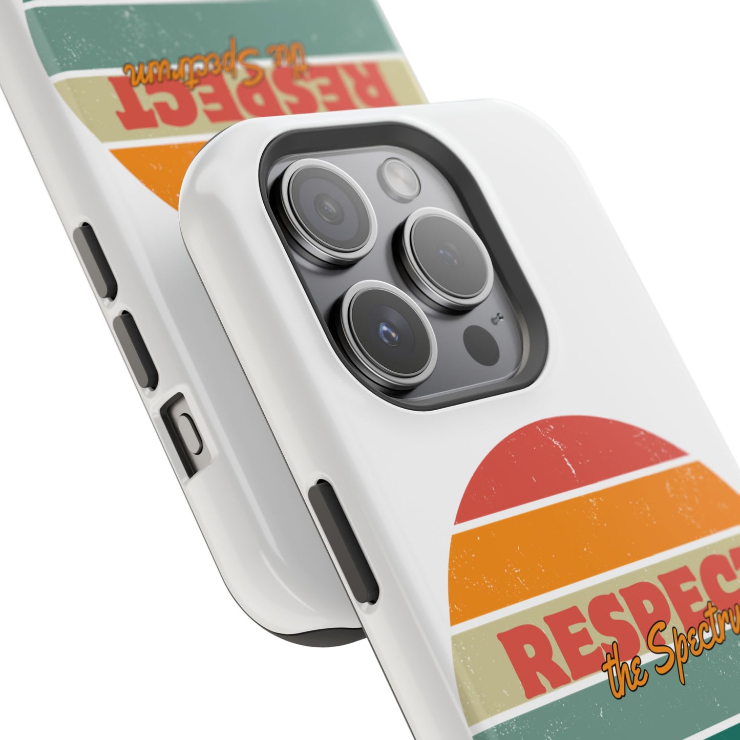 Vintage Rainbow: Respect the Spectrum - ASD Awareness Phone Case