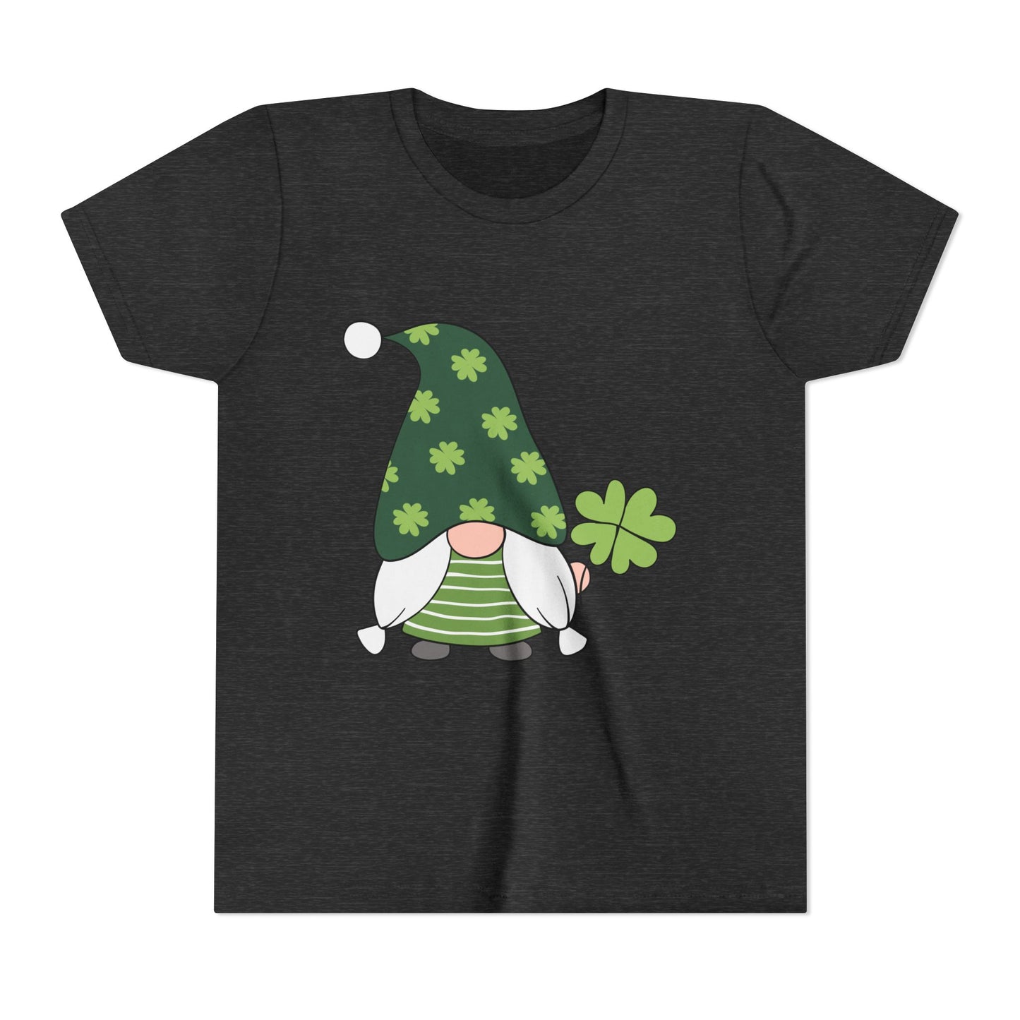 Shamrock Gnome Youth Tee | St. Patrick's Day Clover Kids Shirt