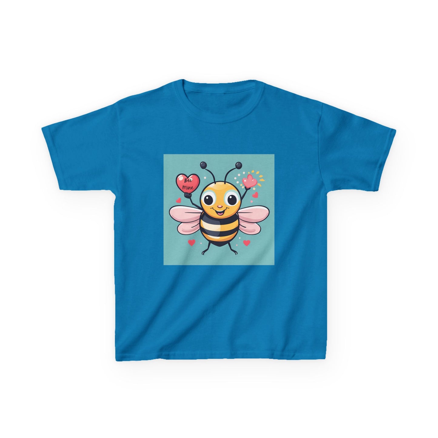 Bee Mine - Heart LIfting Bumble Bee Valentine's Kids Tee