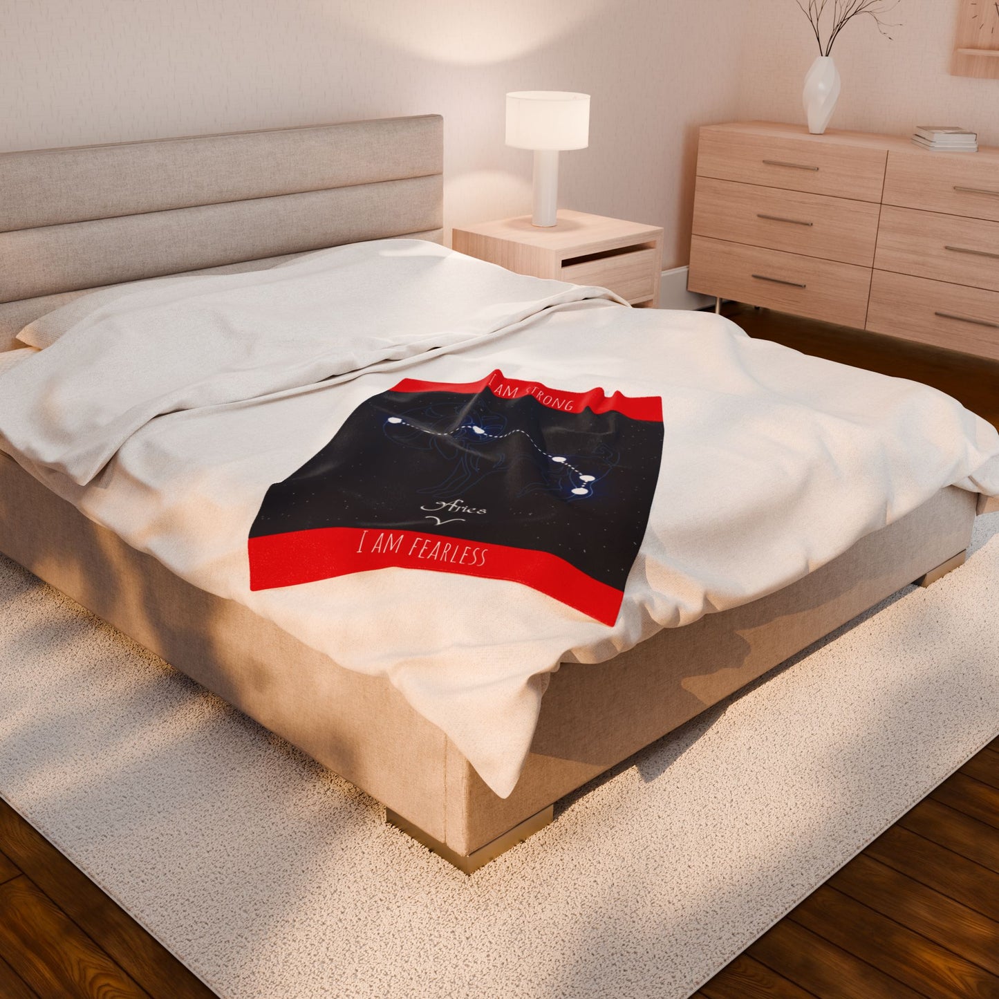 Aries Constellation Blanket - "I Am Strong, I Am Fearless"