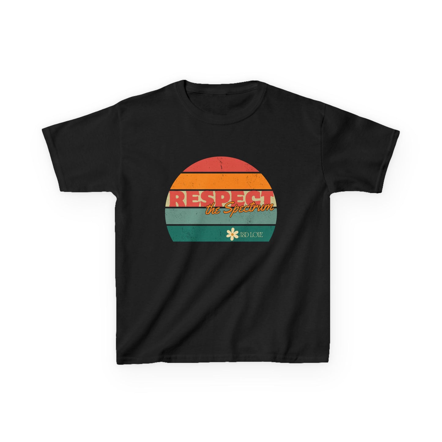 Respect the Spectrum - Rainbow Autism Awarness Kids Tee