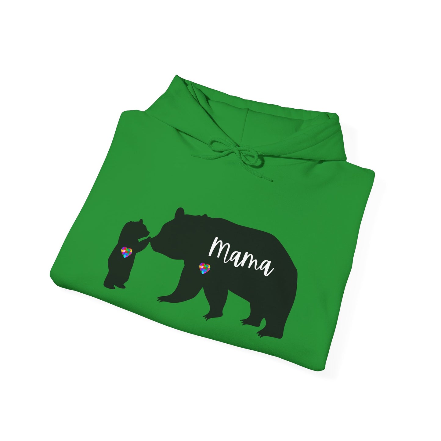 Autism Mama Bear & Baby Bear Hoodie, Unisex Sweatshirt for Moms, Cute Mama Bear Gift