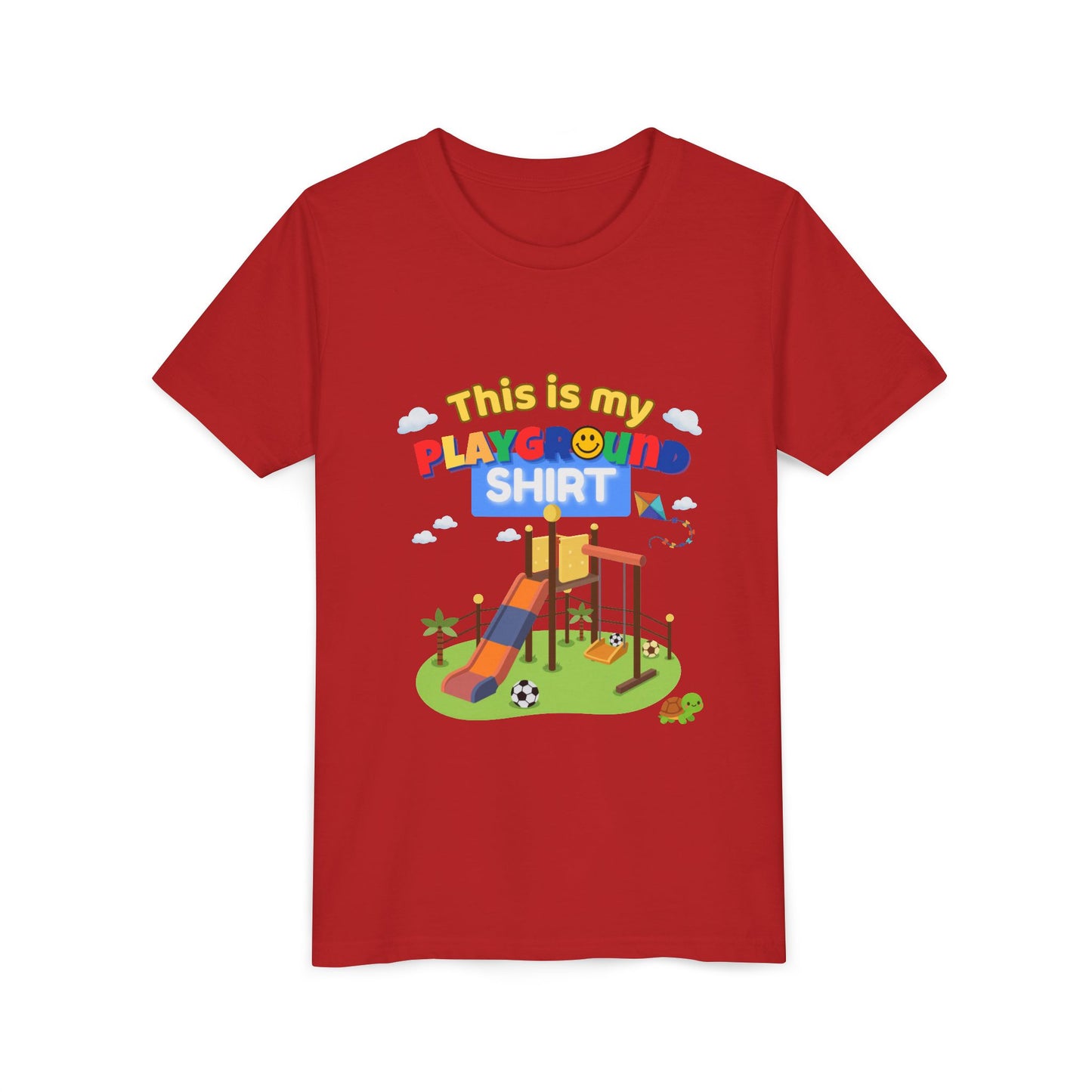 This Is My Playground Shirt Youth Tee | Playground Slide Graphic Shirt