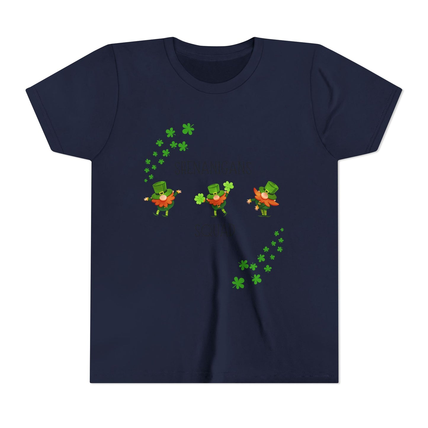 Shenanigans Squad Youth Tee | St. Patrick's Day Leprechaun Shamrock Shirt