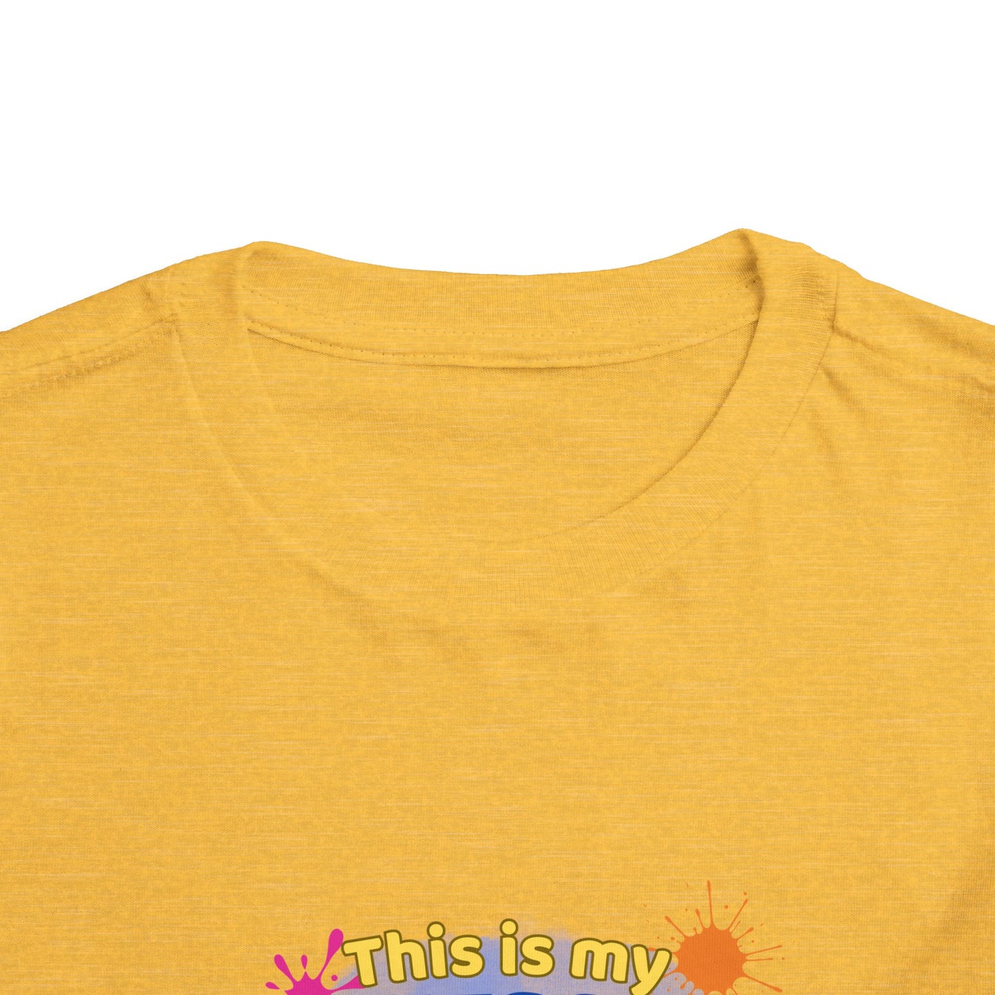 Messy Play Paint Splatter Toddler Tee | "This is my messy play shirt"
