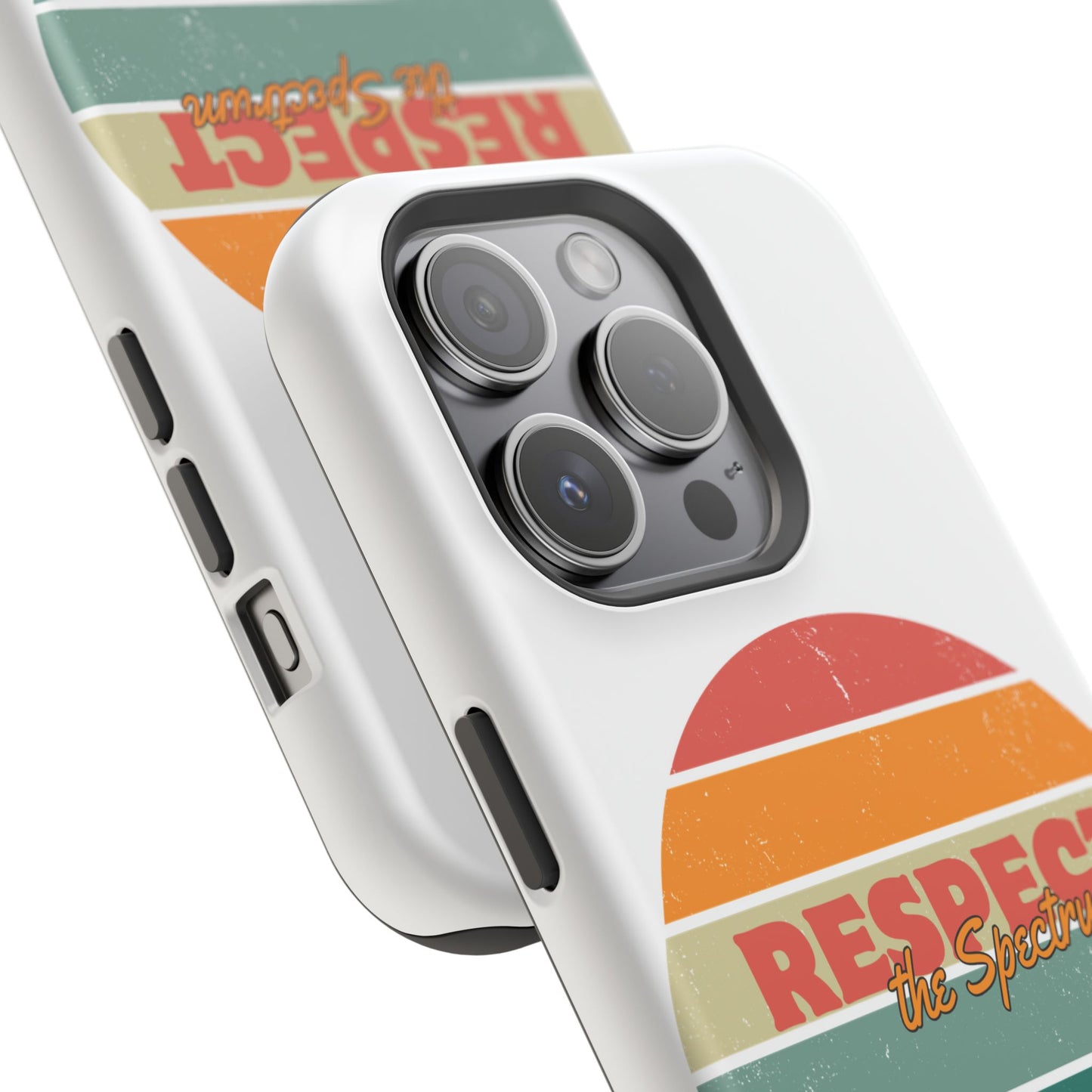 Vintage Rainbow: Respect the Spectrum - ASD Awareness Phone Case