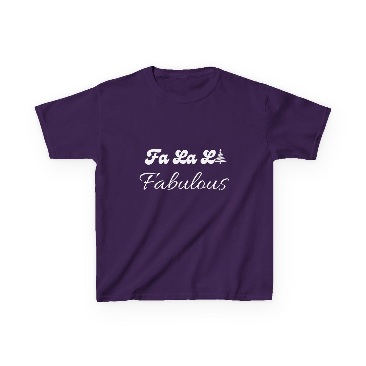 Fa La LA Fabulous Kids Tee - Fun Christmas Shirt for Boys and Girls