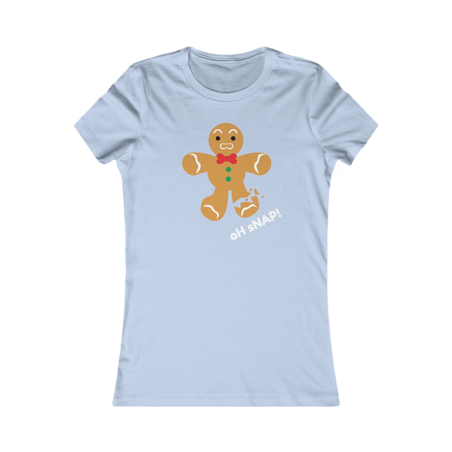 Oh Snap! Gingerbread Boy Shirt - Funny Broken Cookie Christmas Tee for Holiday Fun