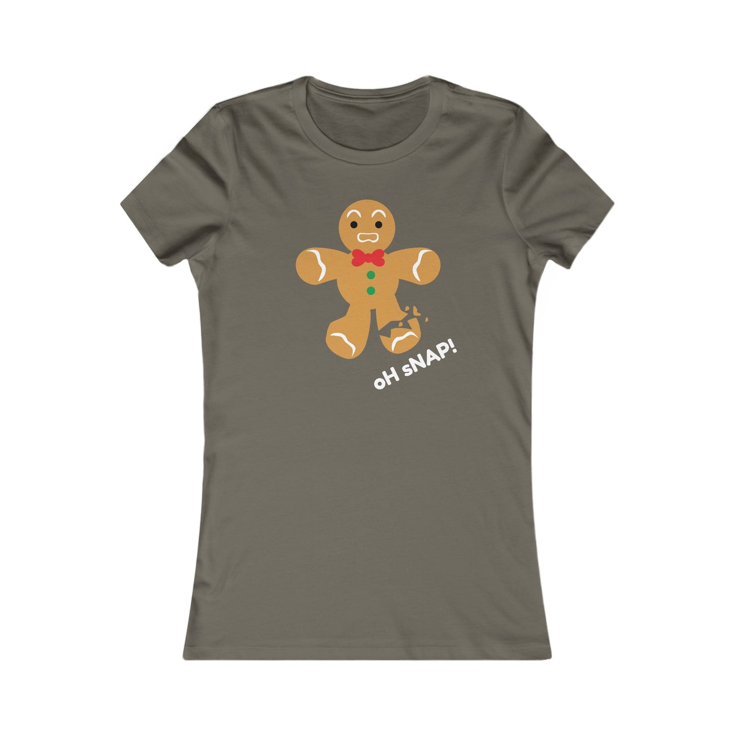 Oh Snap! Gingerbread Boy Shirt - Funny Broken Cookie Christmas Tee for Holiday Fun