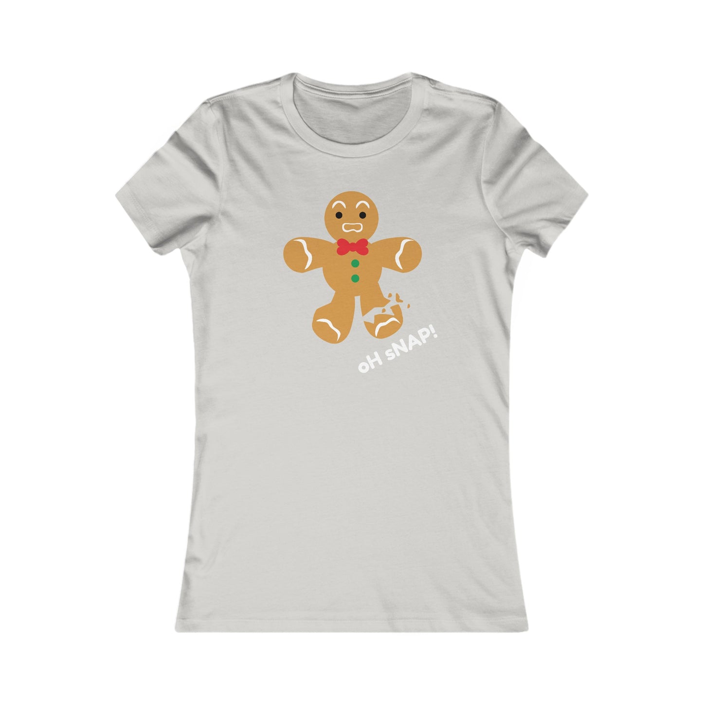 Oh Snap! Gingerbread Boy Shirt - Funny Broken Cookie Christmas Tee for Holiday Fun