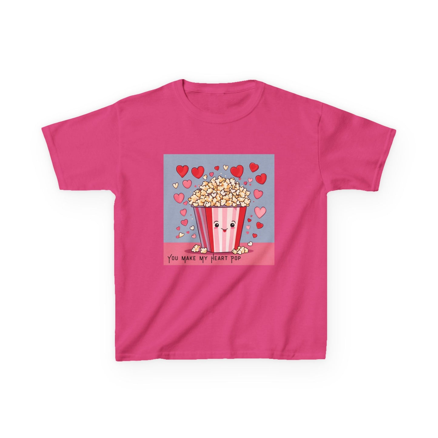 You Make My Heart Pop - Popcorn Valentine's Kids Tee