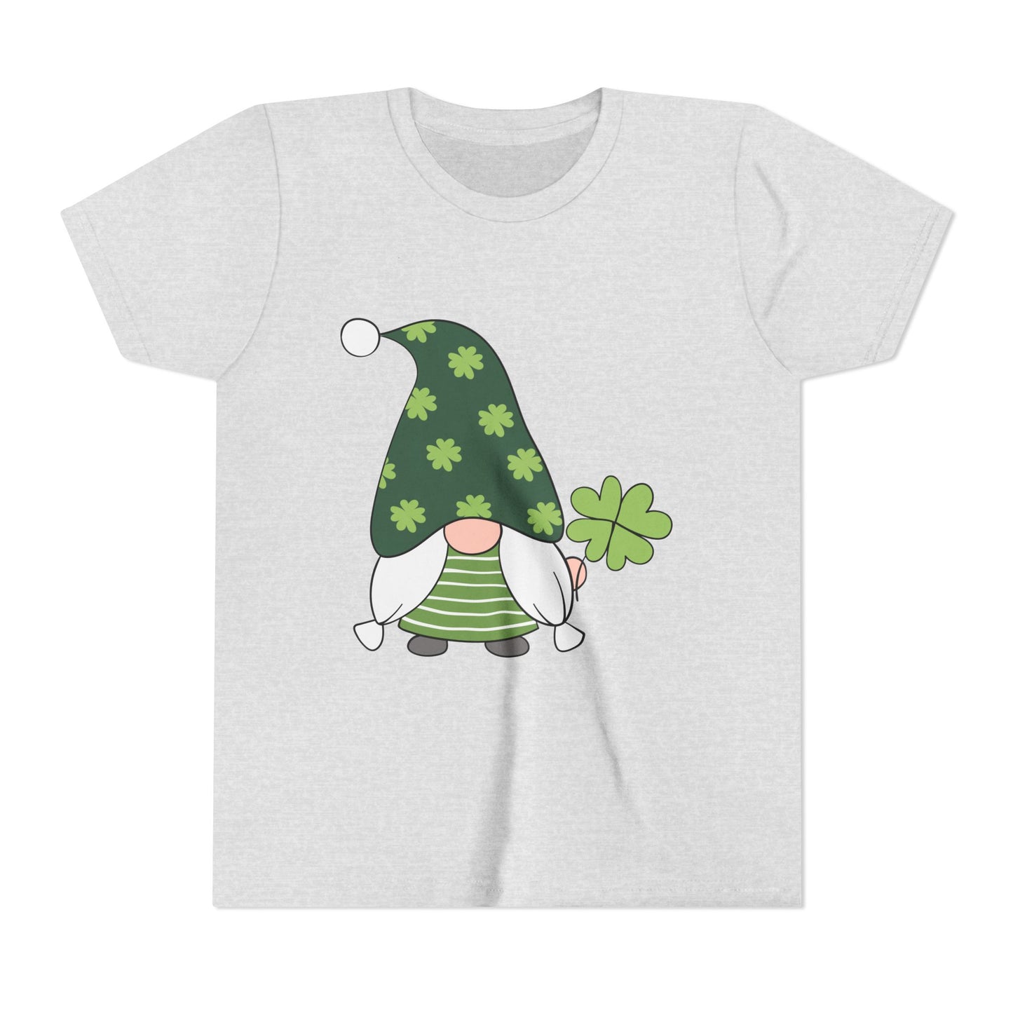 Shamrock Gnome Youth Tee | St. Patrick's Day Clover Kids Shirt